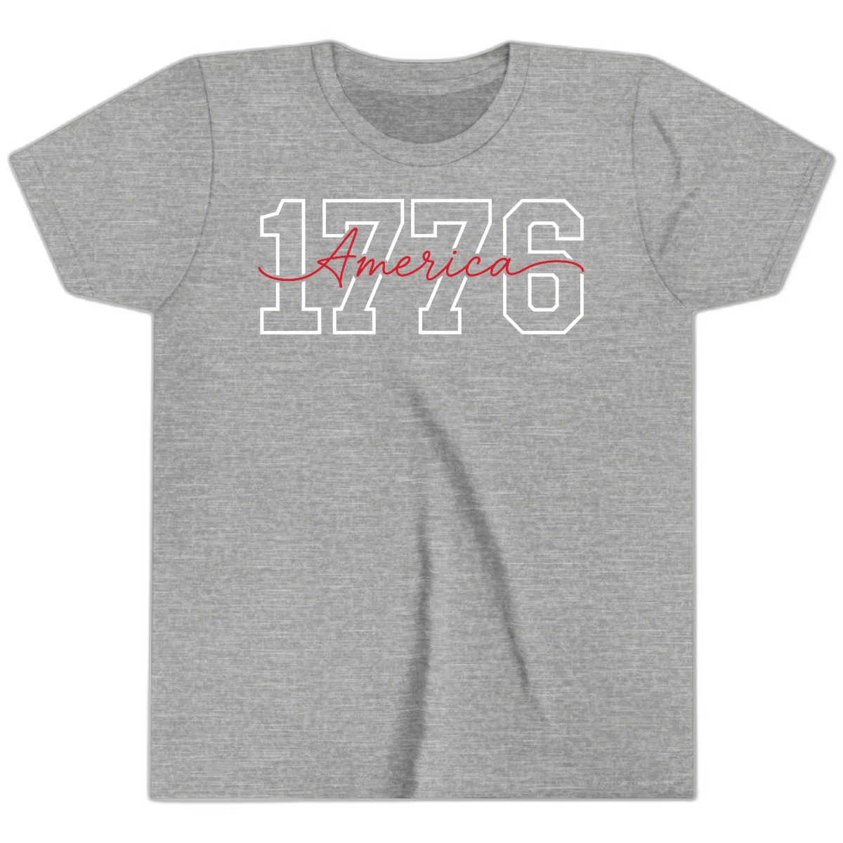 1776 America Semiquincentennial Celebration Youth T-Shirt in Athletic Heather