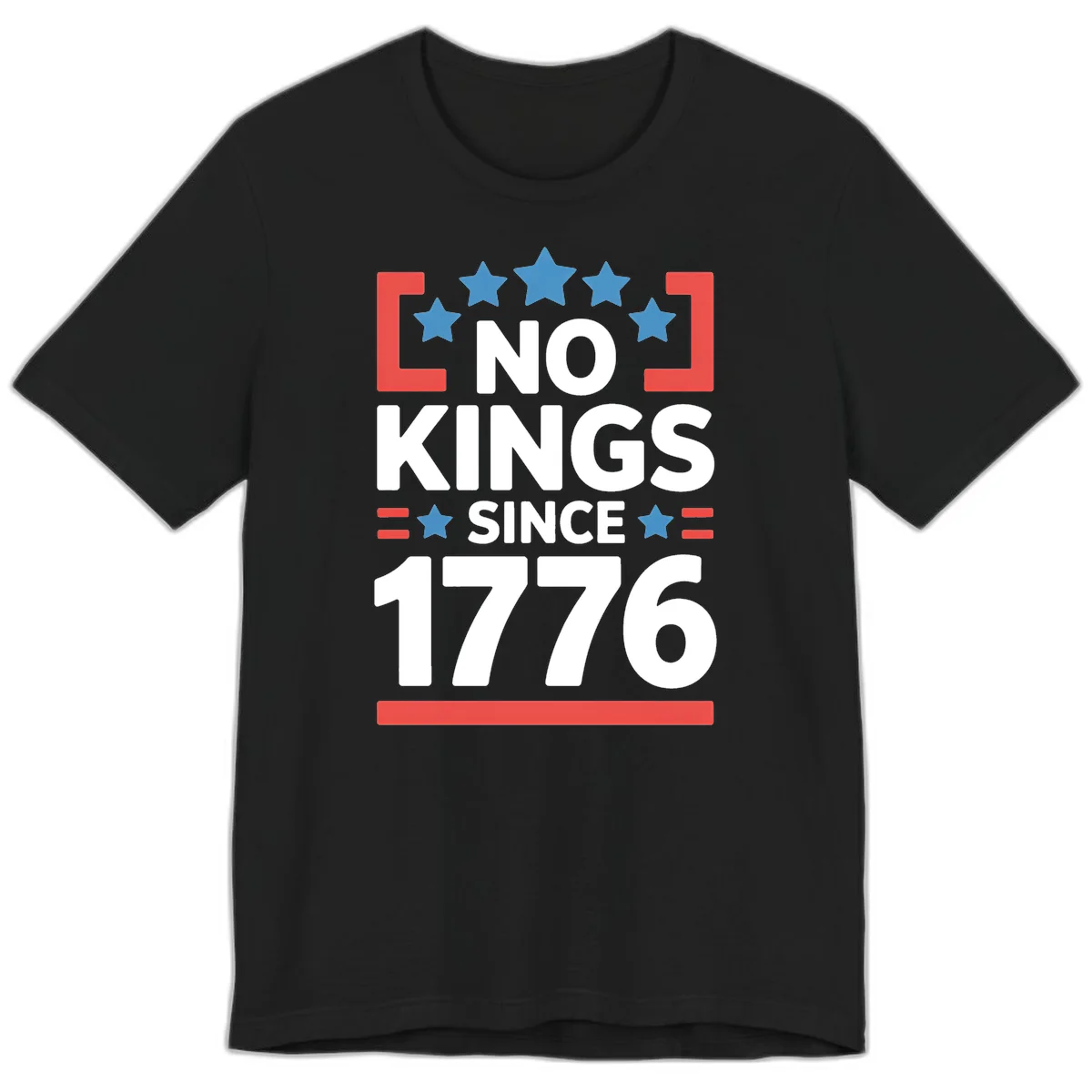 No Kings Since 1776 Premium T-Shirt in Black