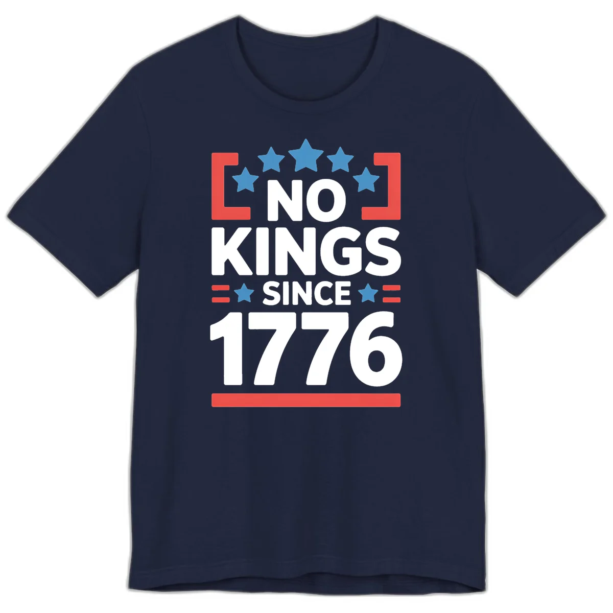 No Kings Since 1776 Premium T-Shirt in Navy