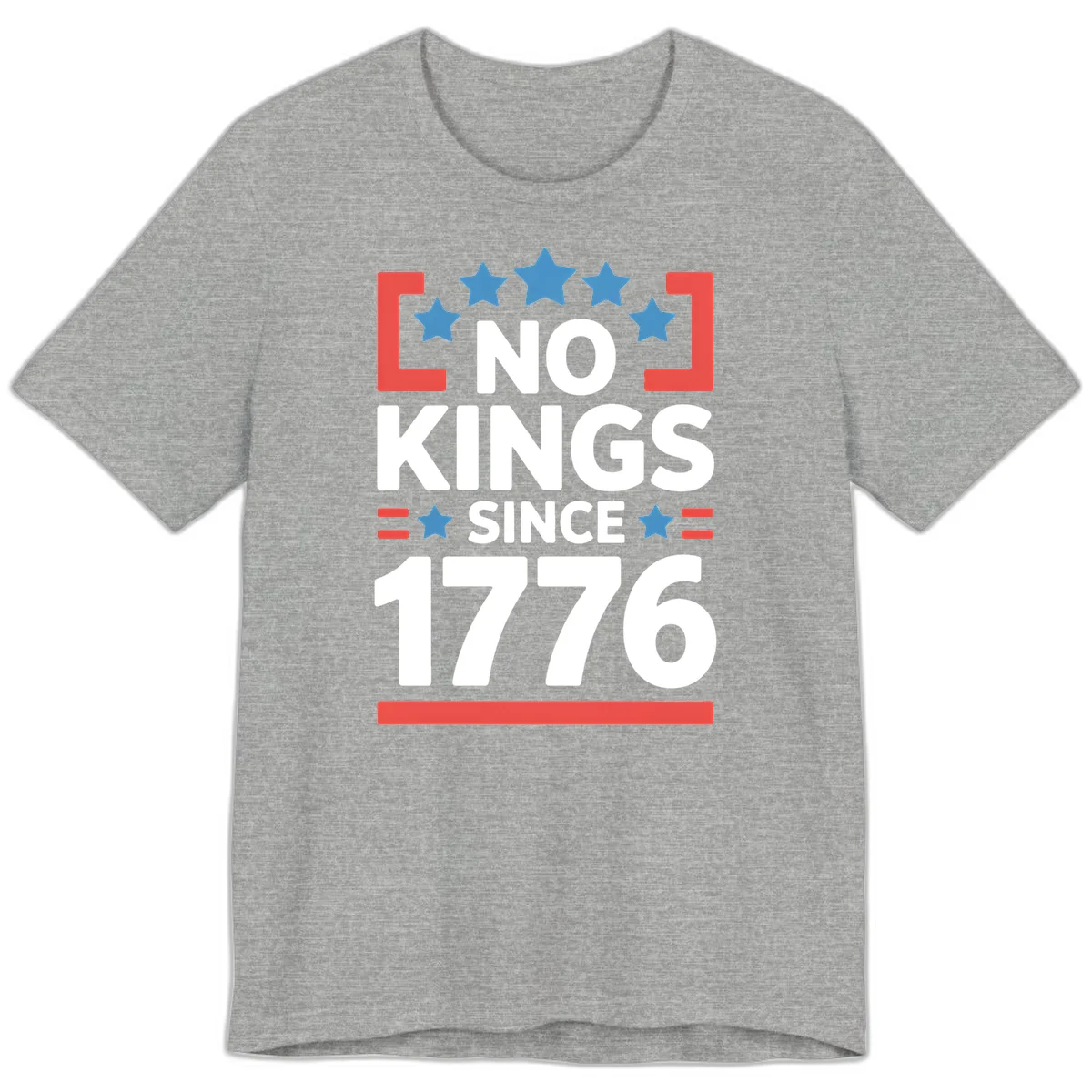 No Kings Since 1776 Premium T-Shirt in Athletic Heather