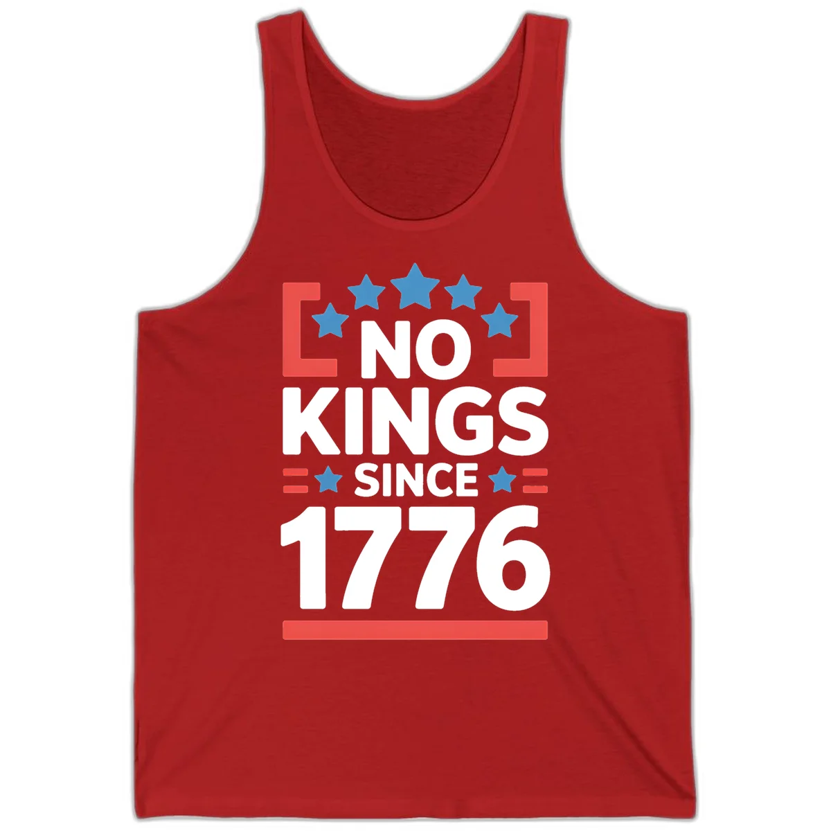 No Kings Since 1776 Tank in Red