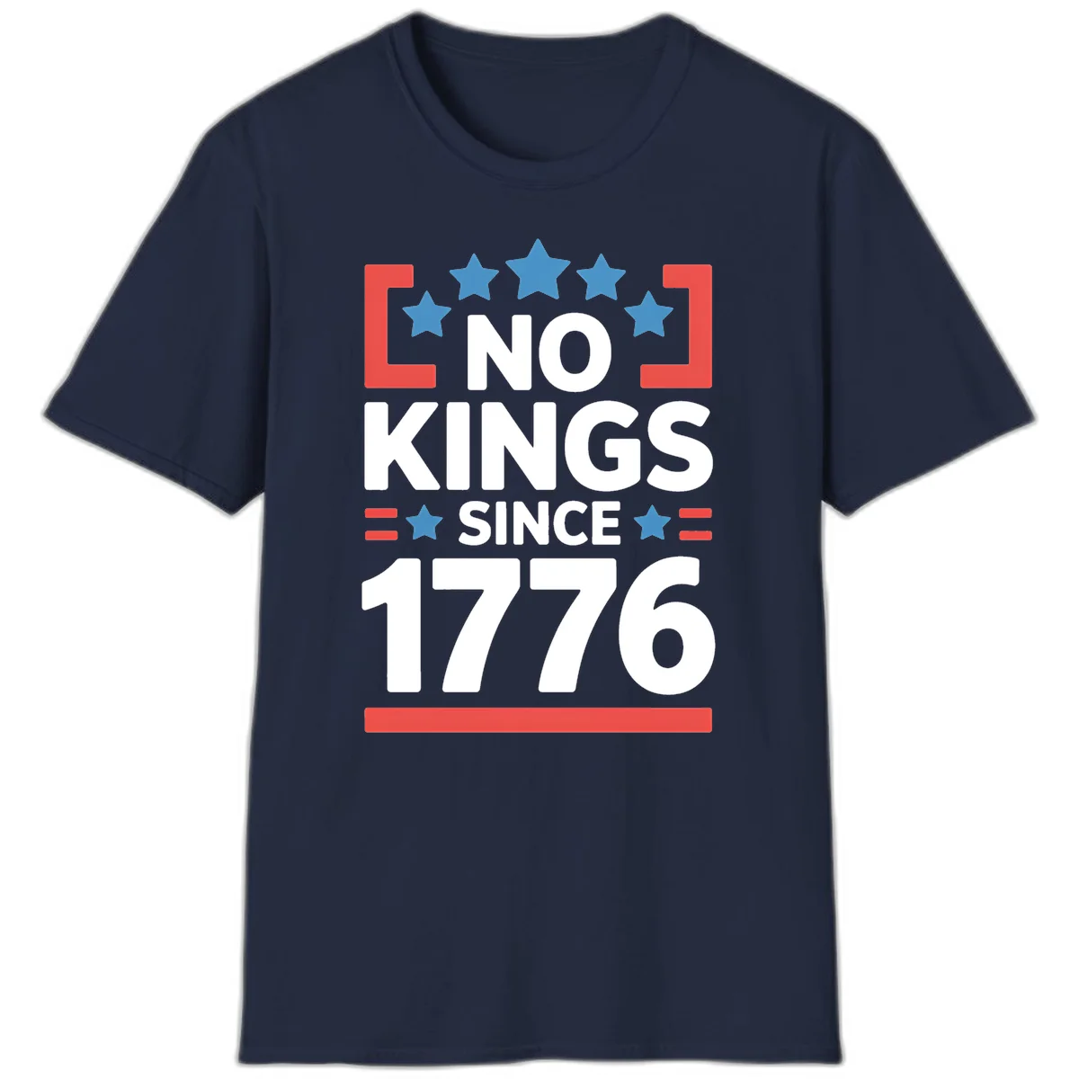 No Kings Since 1776 T-Shirt in Navy