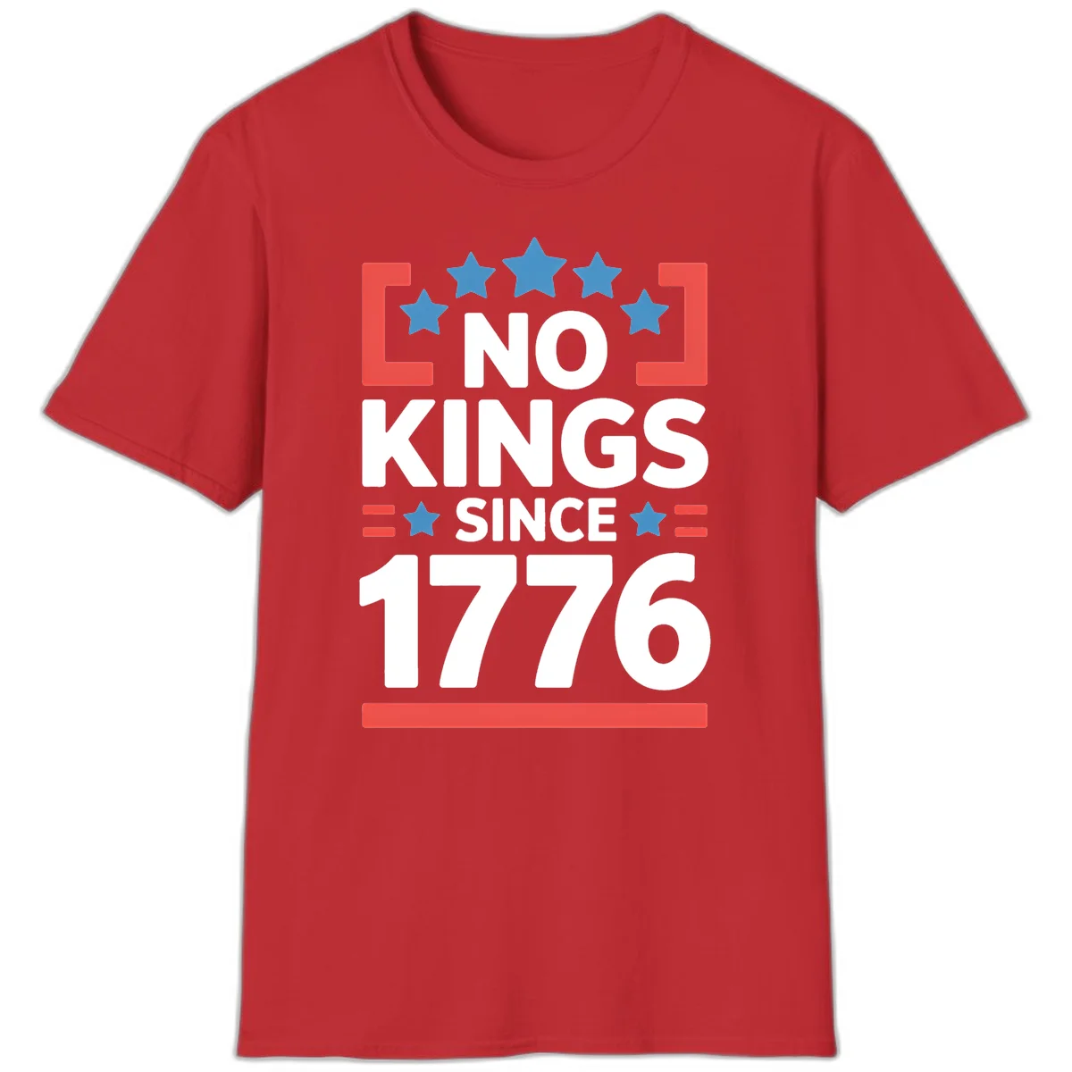 No Kings Since 1776 T-Shirt in Red