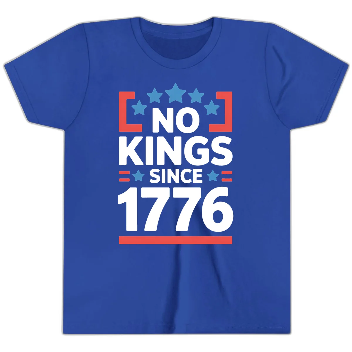 No Kings Since 1776 Youth T-Shirt in True Royal