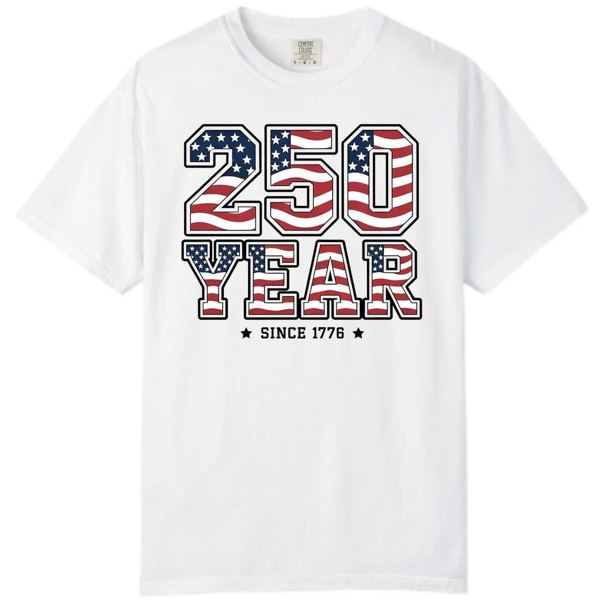 America's 250th Celebration Heritage Comfort Color in White