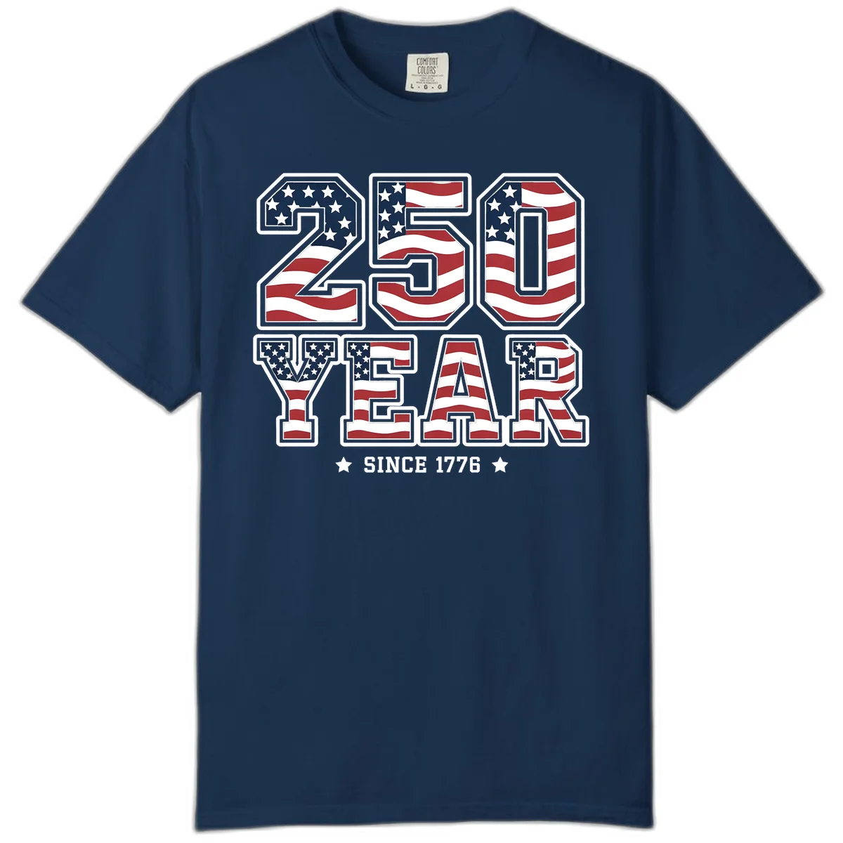 America's 250th Celebration Heritage Comfort Color in Navy