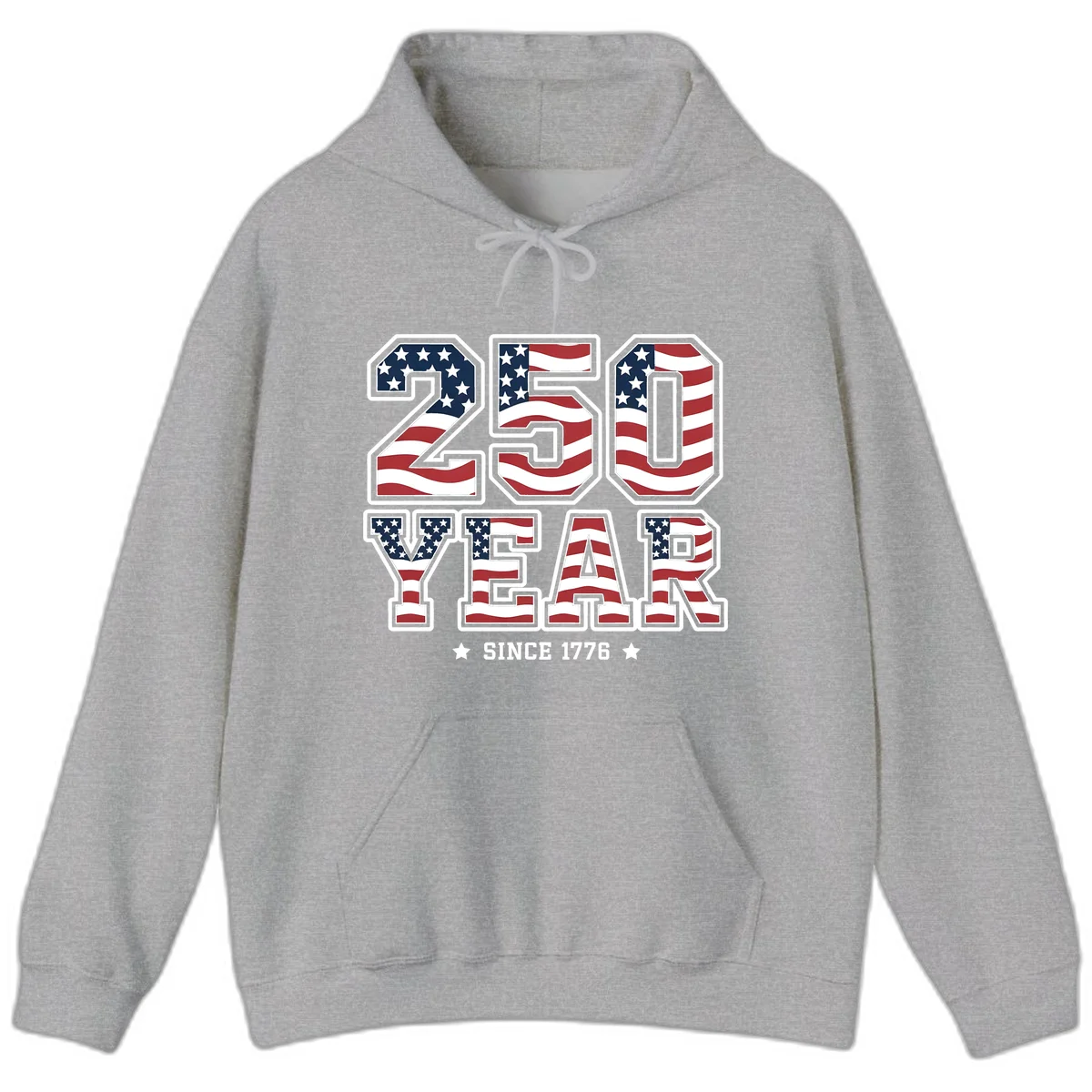 America's 250th Celebration Heritage Hoodie in Sport Grey