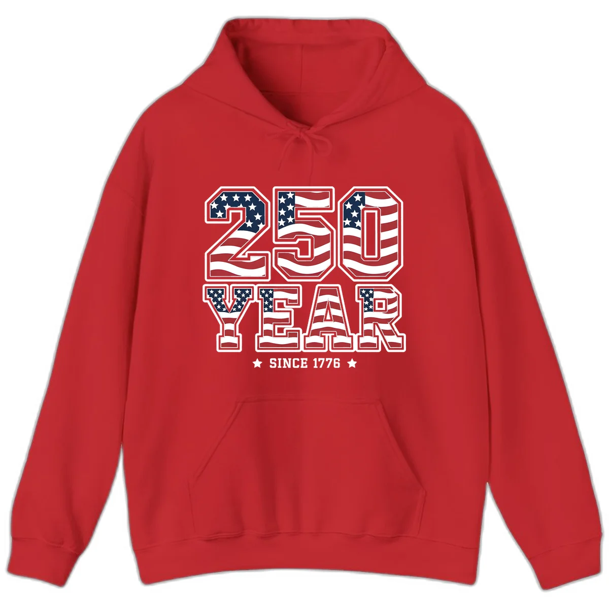 America's 250th Celebration Heritage Hoodie in Red