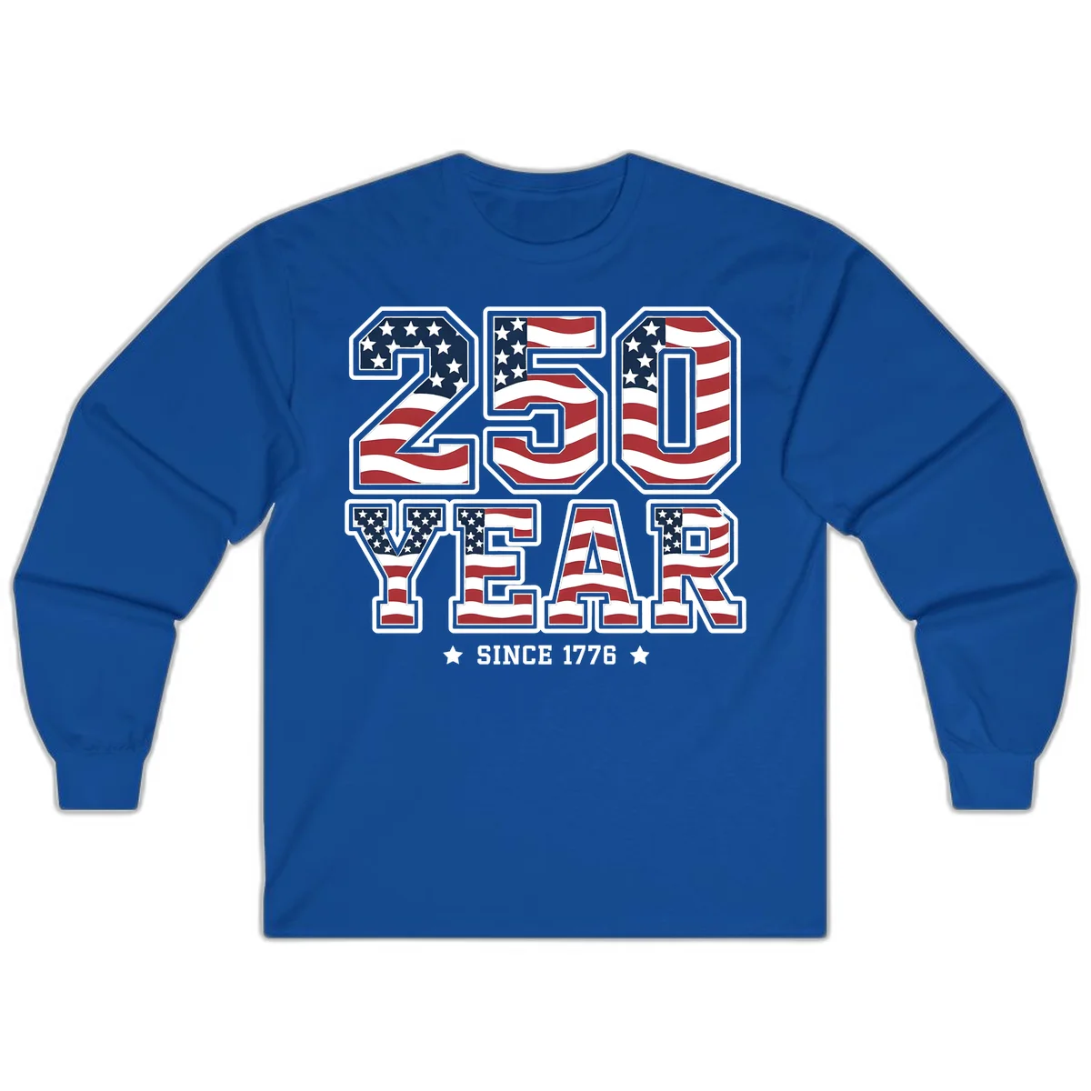America's 250th Celebration Heritage Long Sleeve in Royal