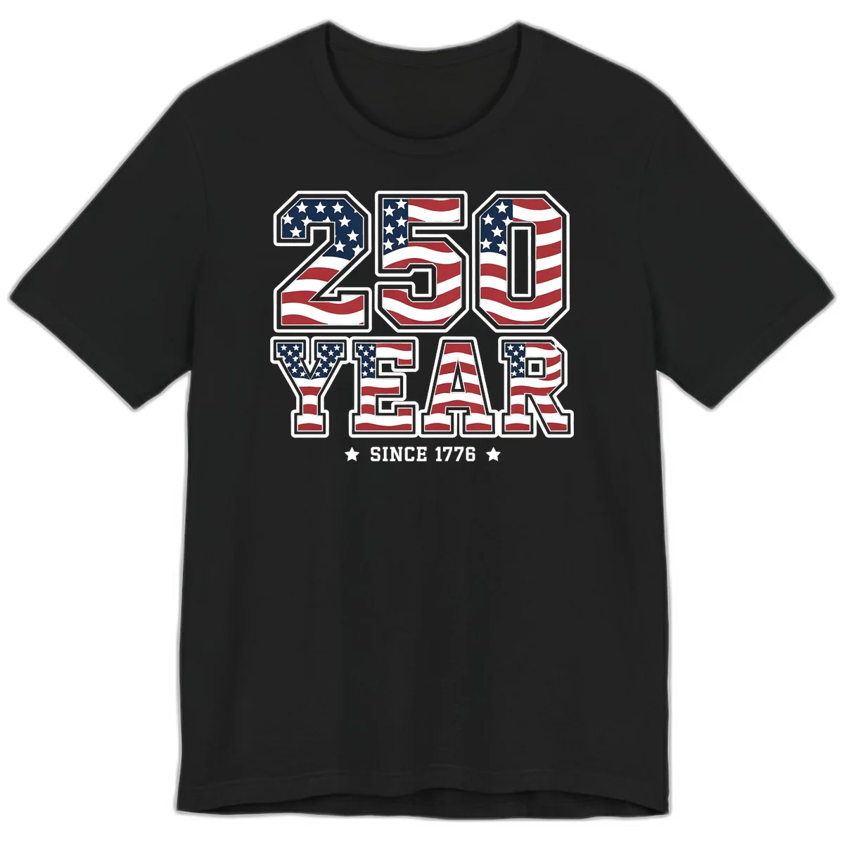 America's 250th Celebration Heritage Premium T-Shirt in Black