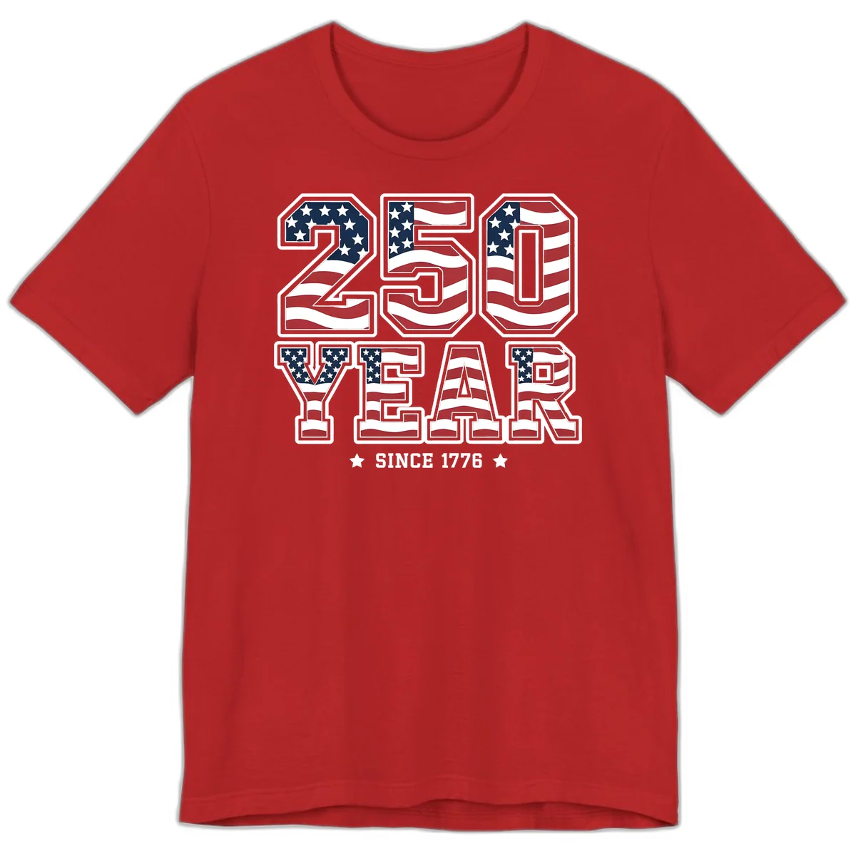America's 250th Celebration Heritage Premium T-Shirt in Red
