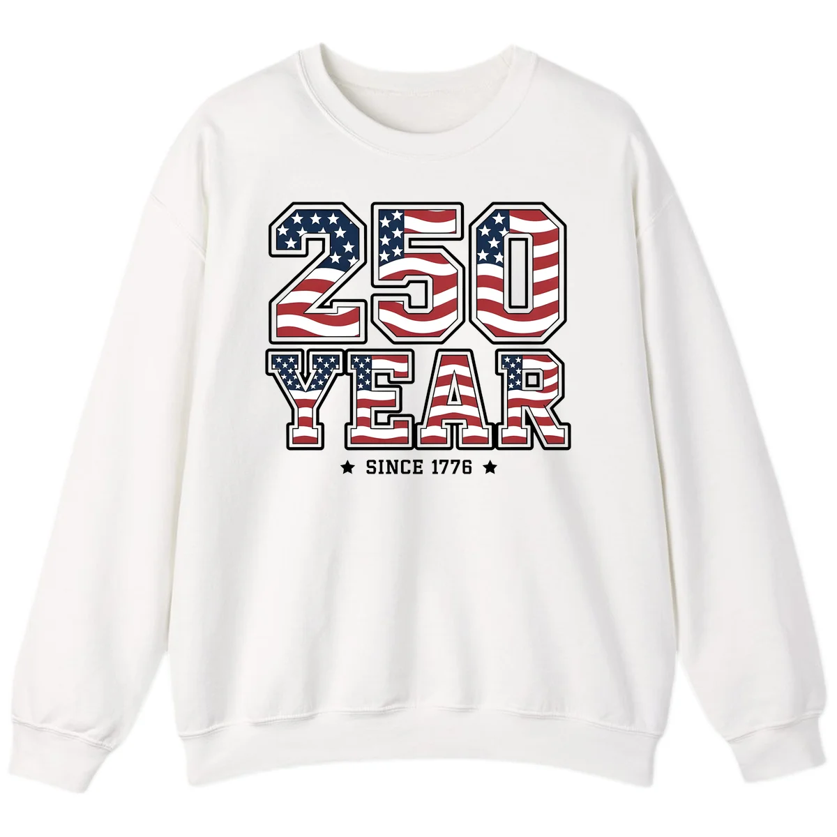America's 250th Celebration Heritage Sweatshirt in White