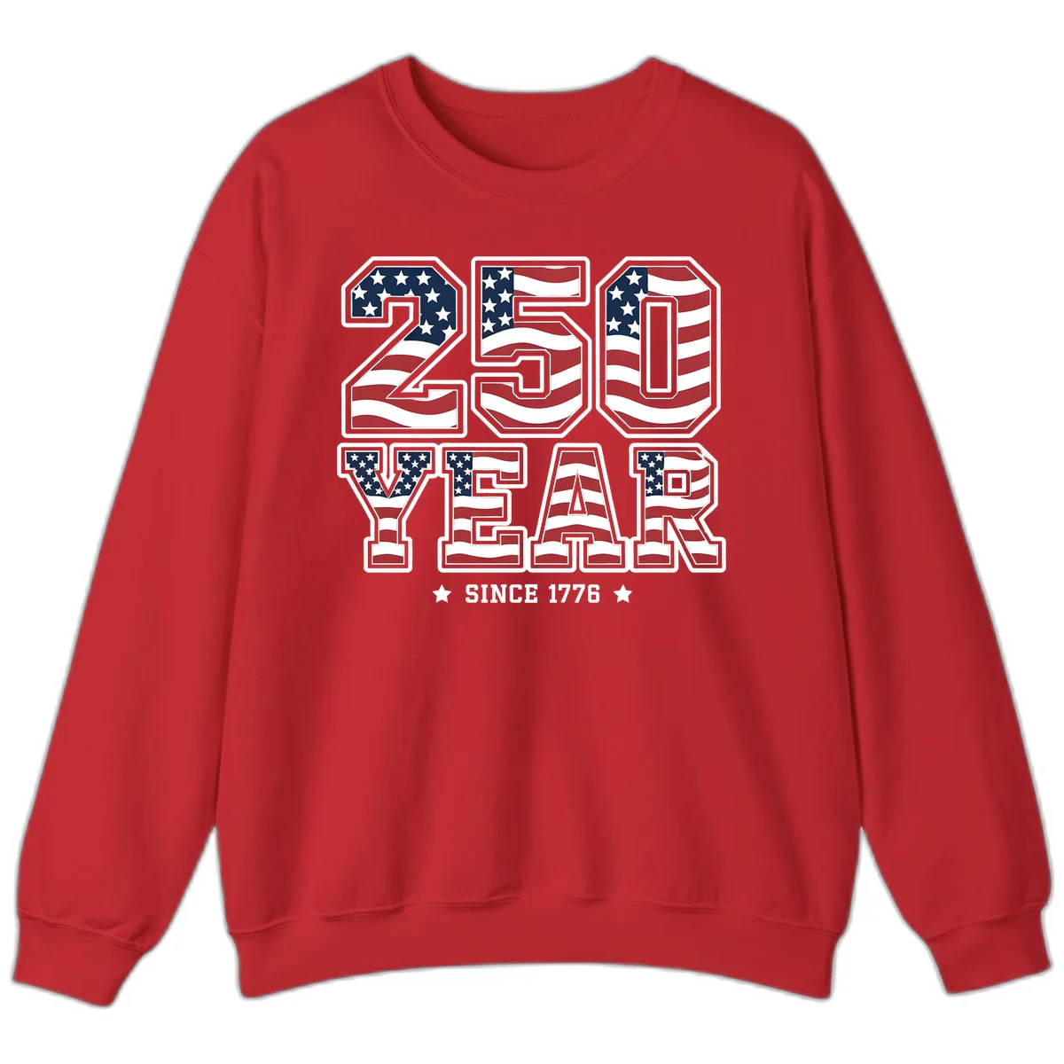 America's 250th Celebration Heritage Sweatshirt in Red