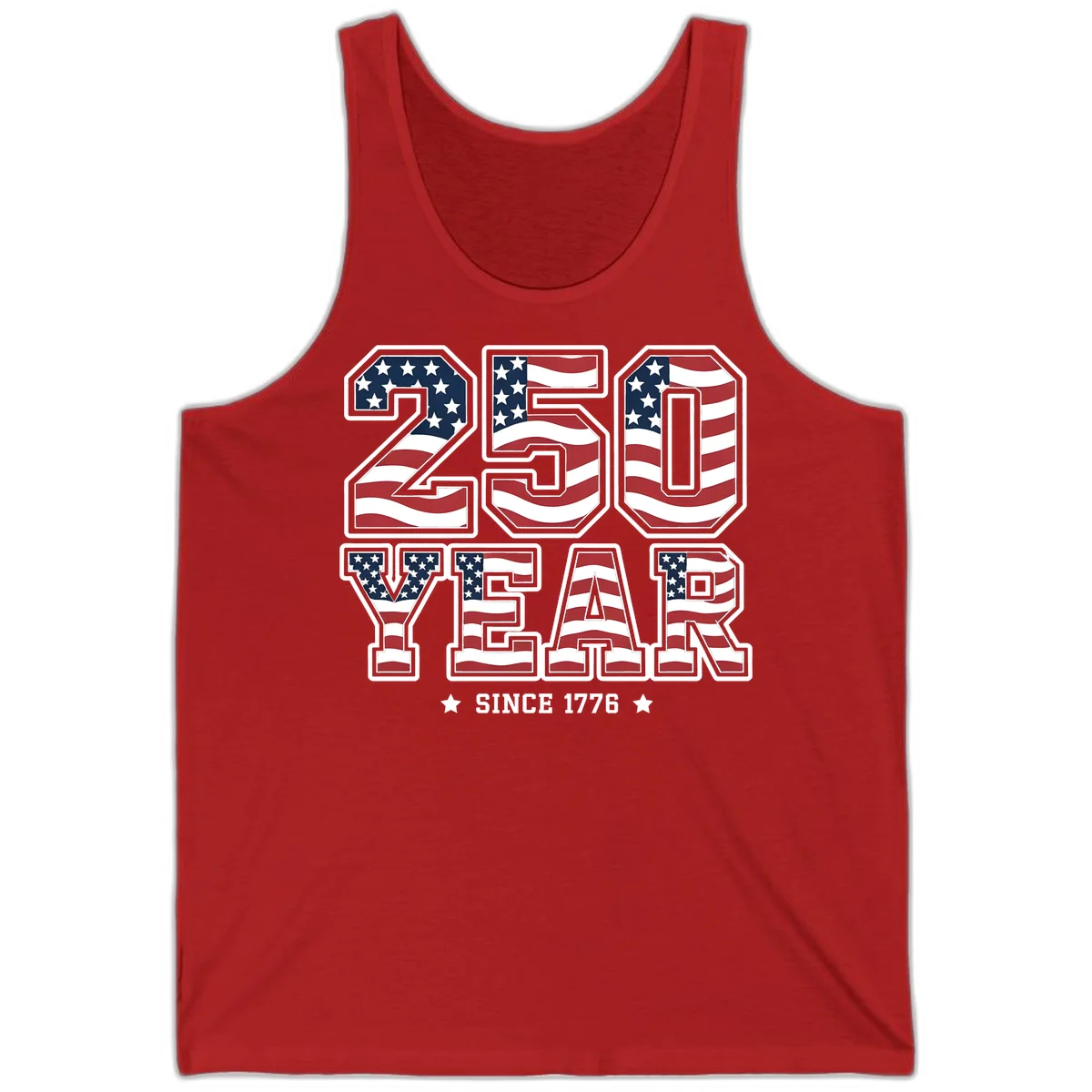 America's 250th Celebration Heritage Tank in Red