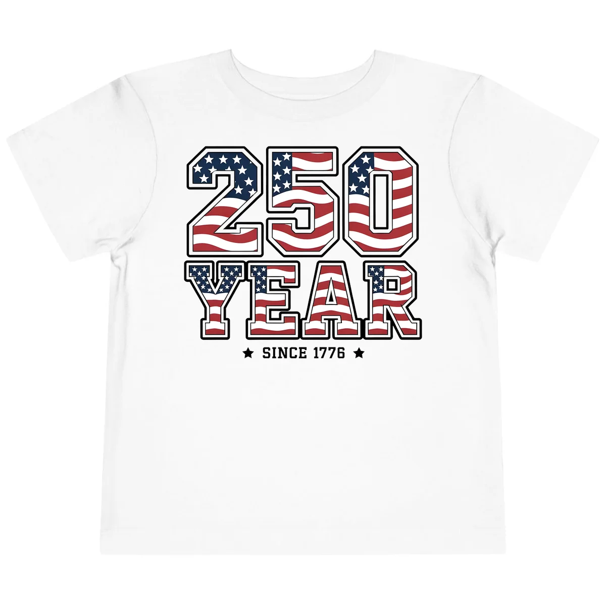 America's 250th Celebration Heritage Toddler T-Shirt in White