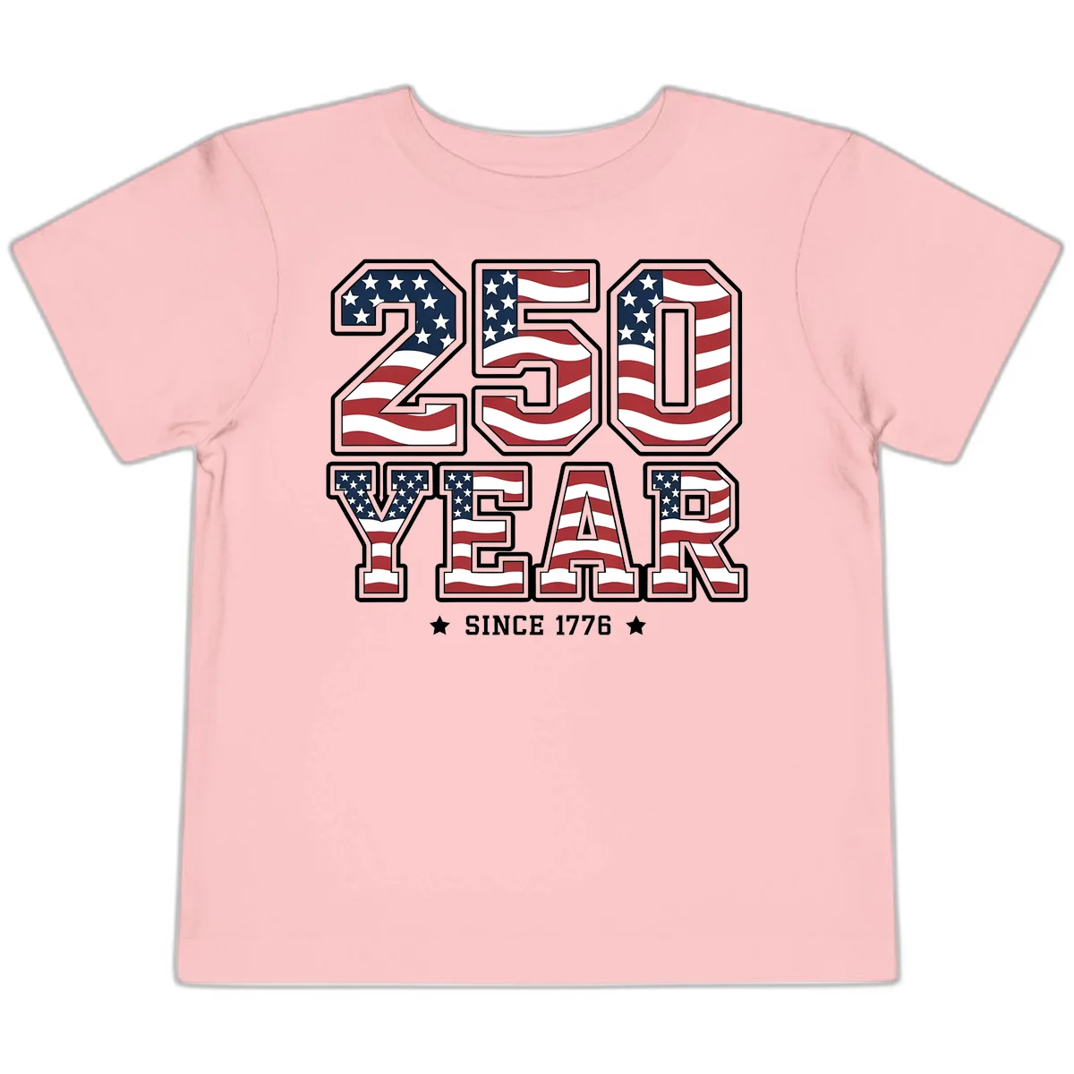 America's 250th Celebration Heritage Toddler T-Shirt in Pink