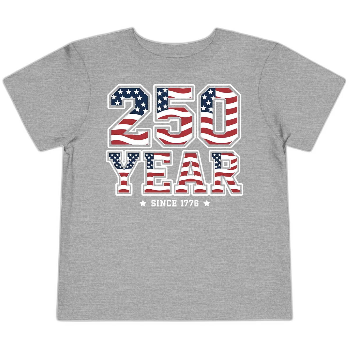 America's 250th Celebration Heritage Toddler T-Shirt in Athletic Heather