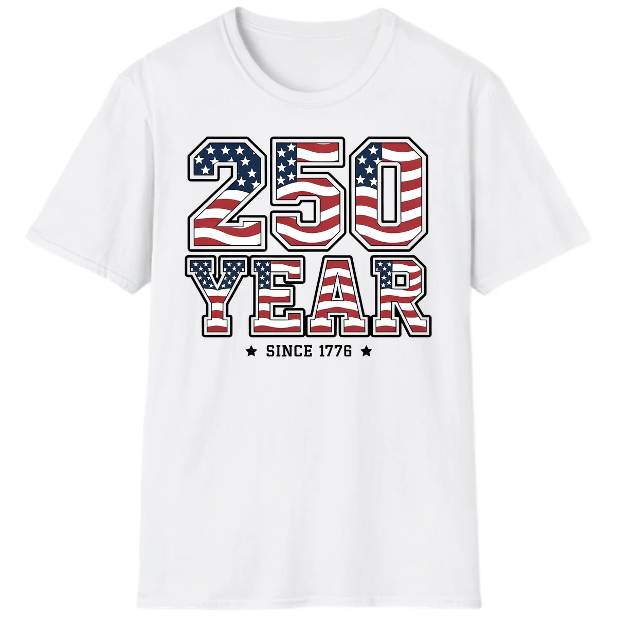 America's 250th Celebration Heritage T-Shirt in White