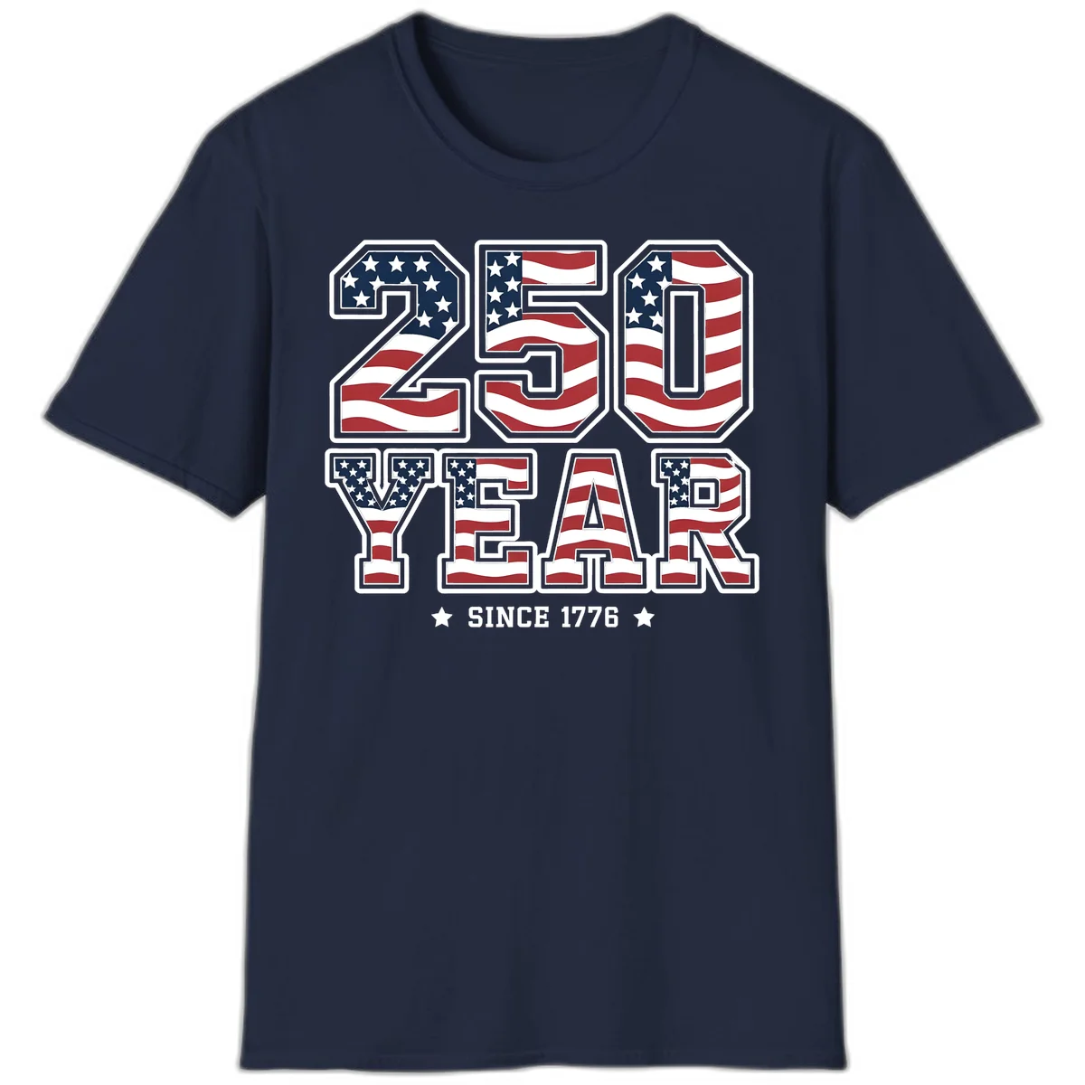 America's 250th Celebration Heritage T-Shirt in Navy