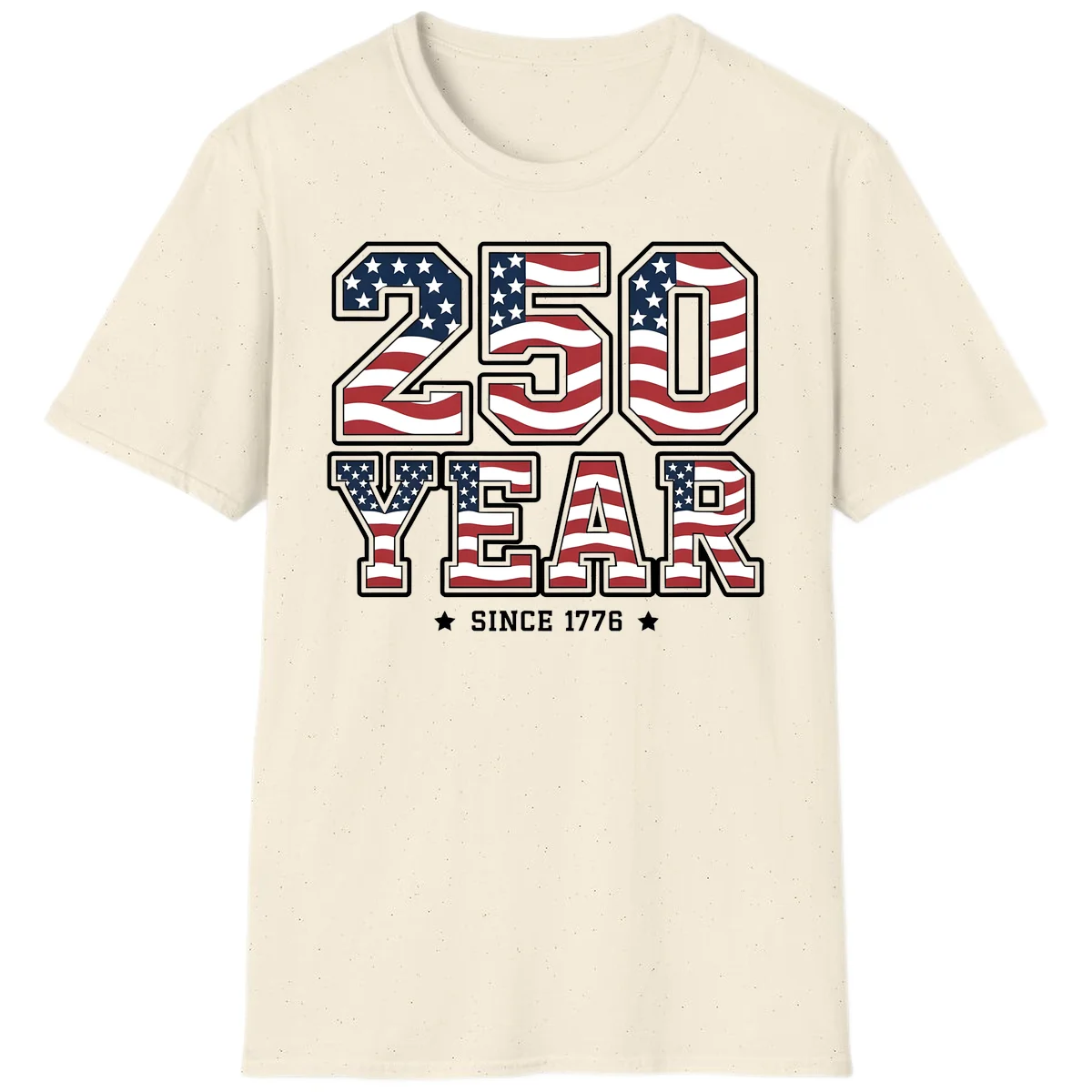 America's 250th Celebration Heritage T-Shirt in Natural