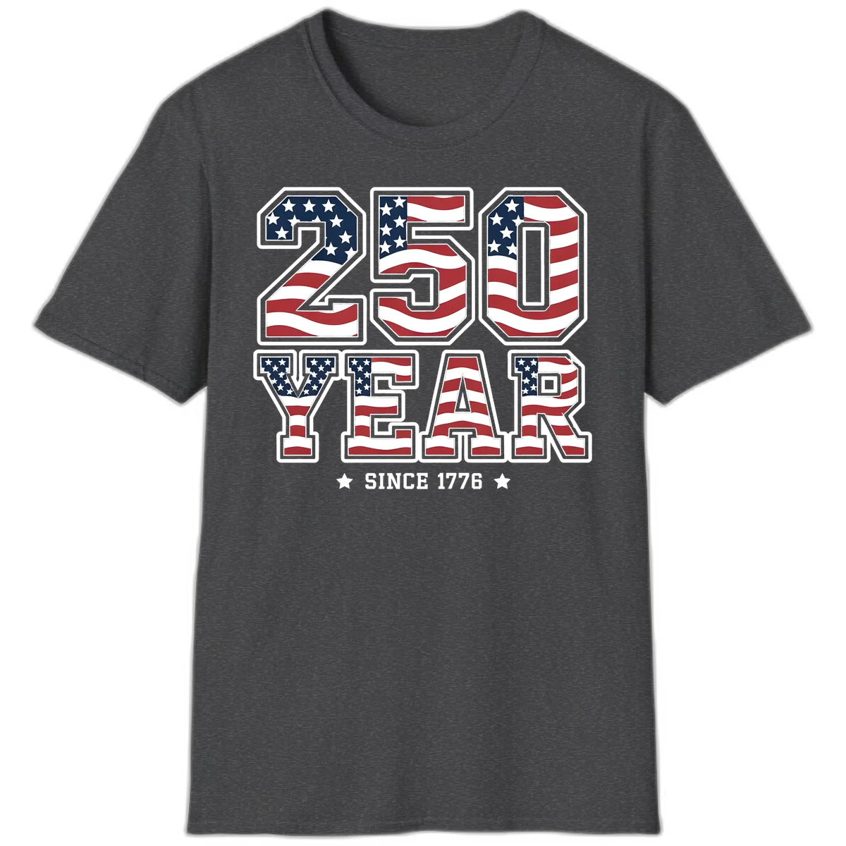 America's 250th Celebration Heritage T-Shirt in Dark Heather