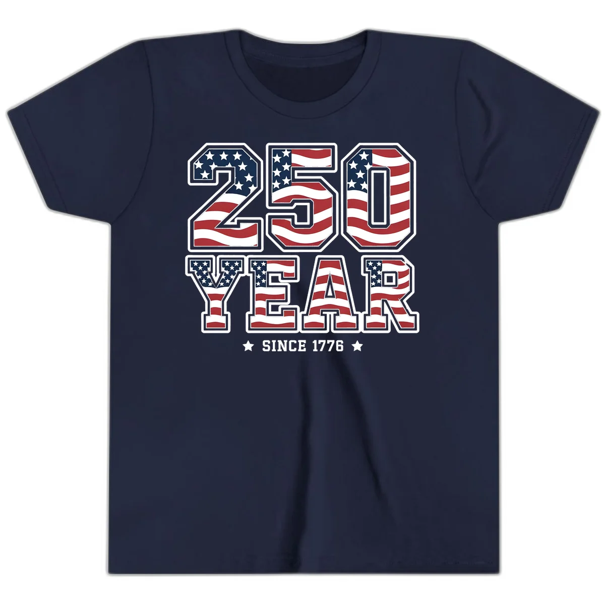 America's 250th Celebration Heritage Youth T-Shirt in Navy