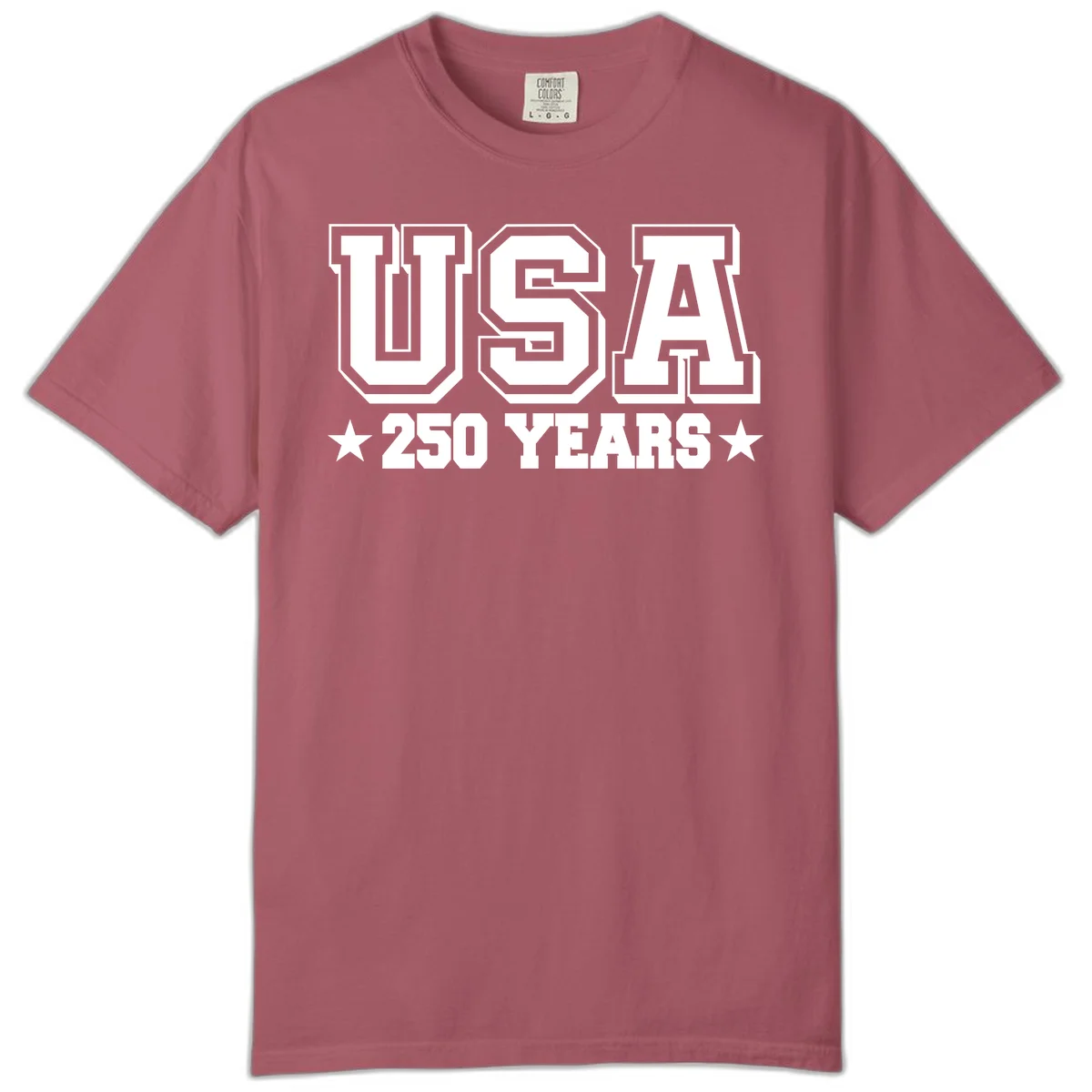 America's 250th Anniversary Commemorative Design Comfort Color in Crimson
