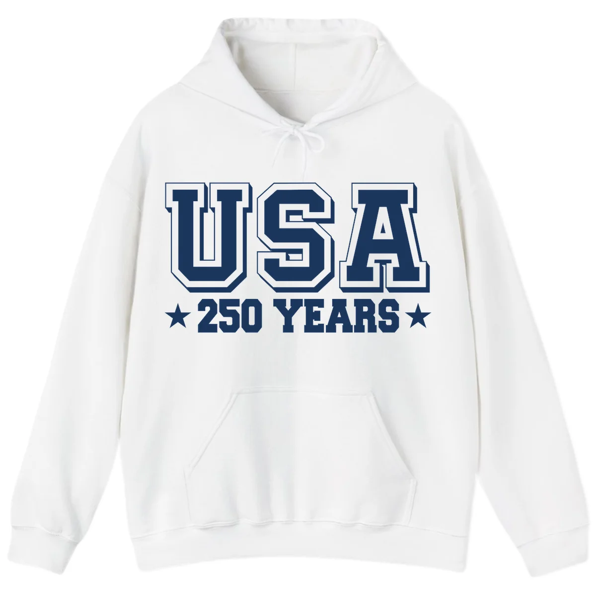 America's 250th Anniversary Commemorative Design Hoodie in White