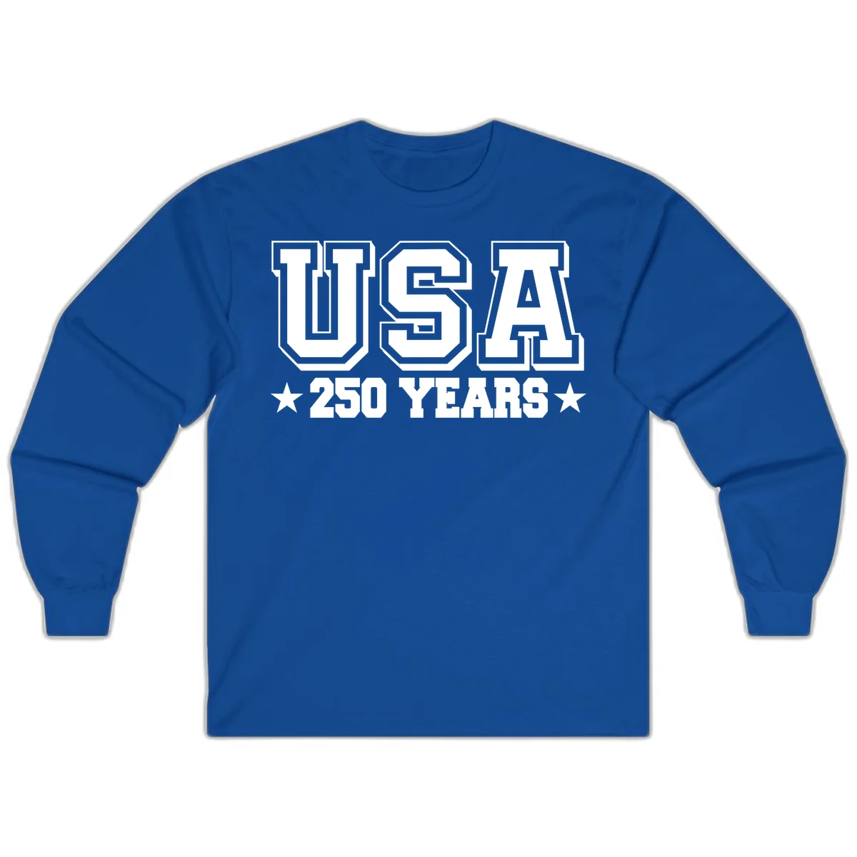 America's 250th Anniversary Commemorative Design Long Sleeve in Royal