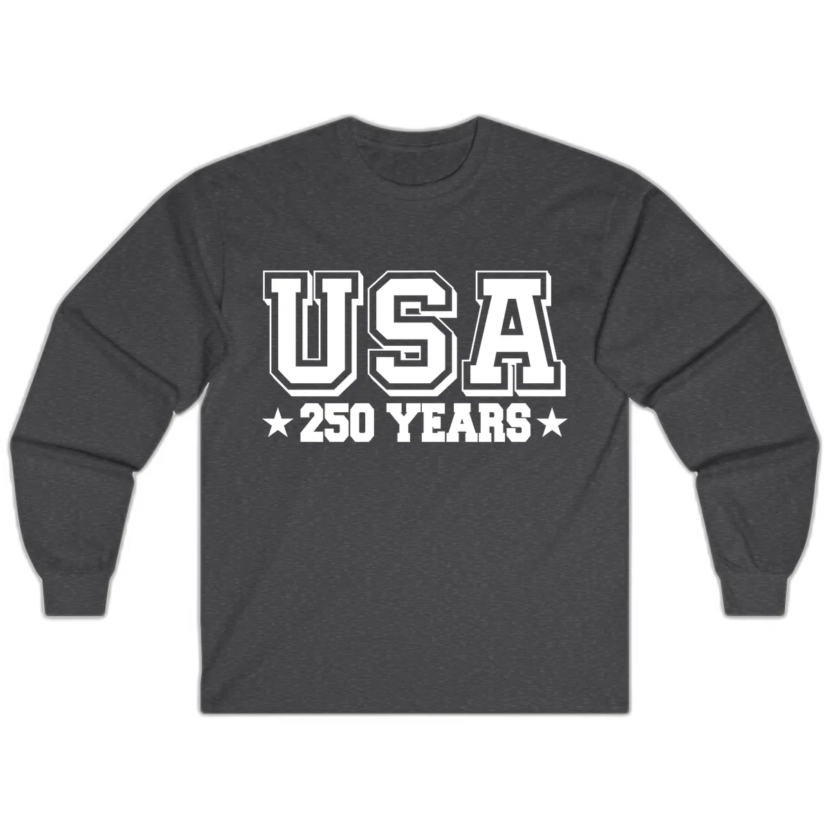 America's 250th Anniversary Commemorative Design Long Sleeve in Dark Heather