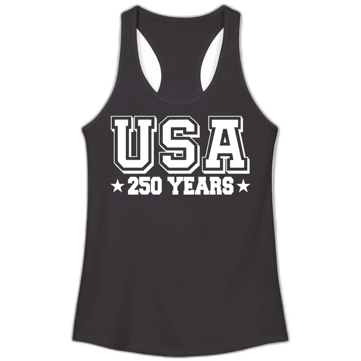 America's 250th Anniversary Commemorative Design Ladies Tank in Black