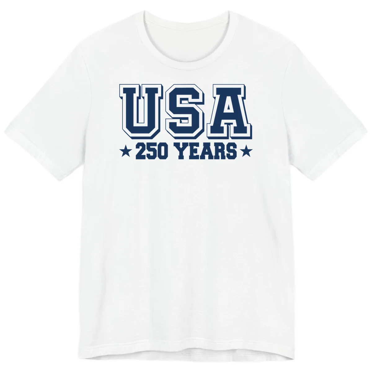 America's 250th Anniversary Commemorative Design Premium T-Shirt in White