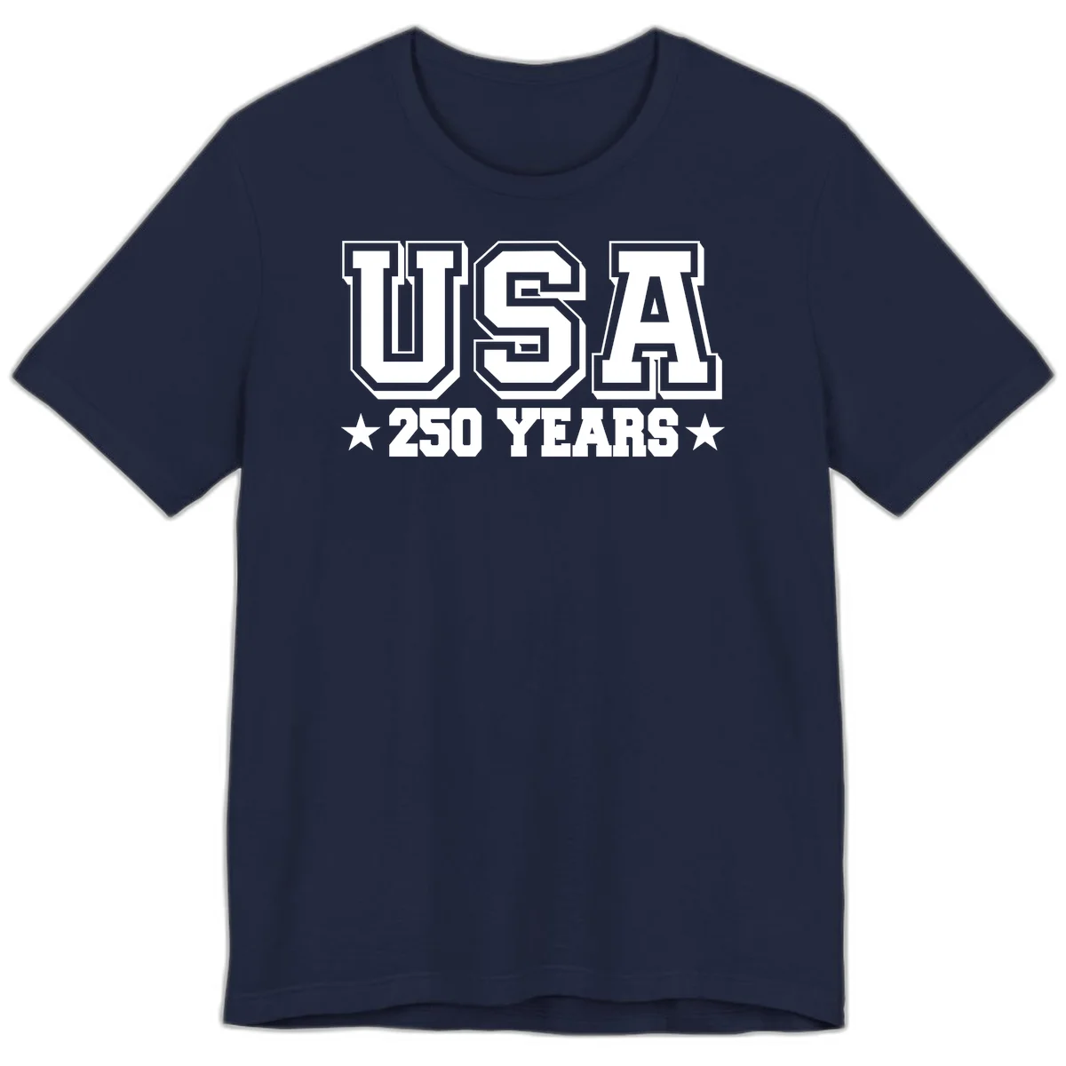 America's 250th Anniversary Commemorative Design Premium T-Shirt in Navy
