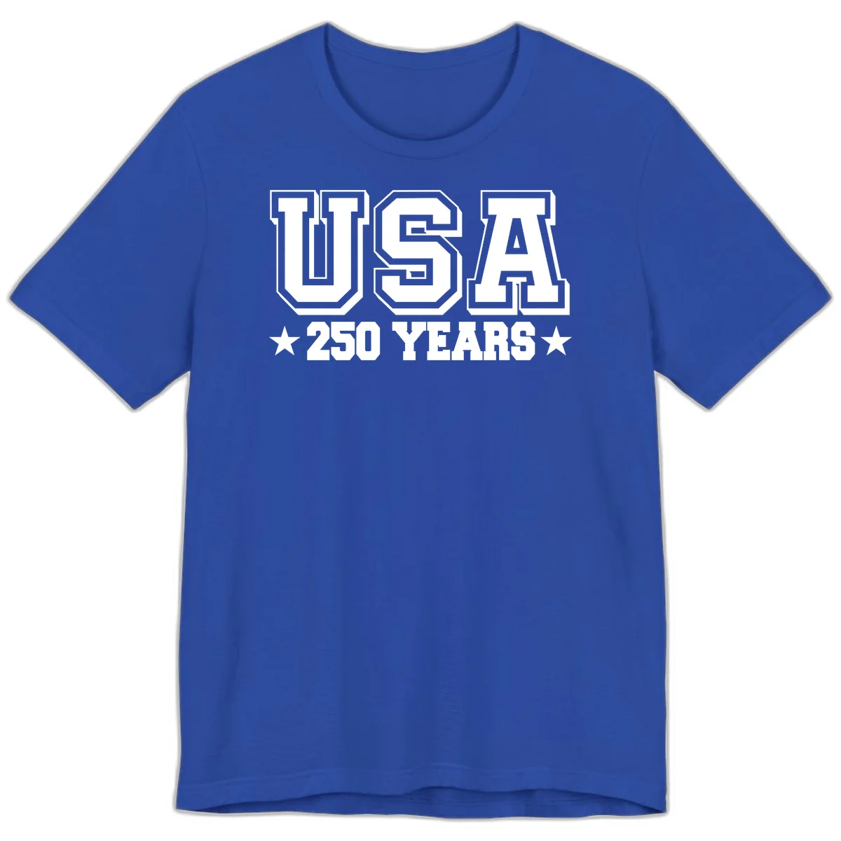 America's 250th Anniversary Commemorative Design Premium T-Shirt in True Royal