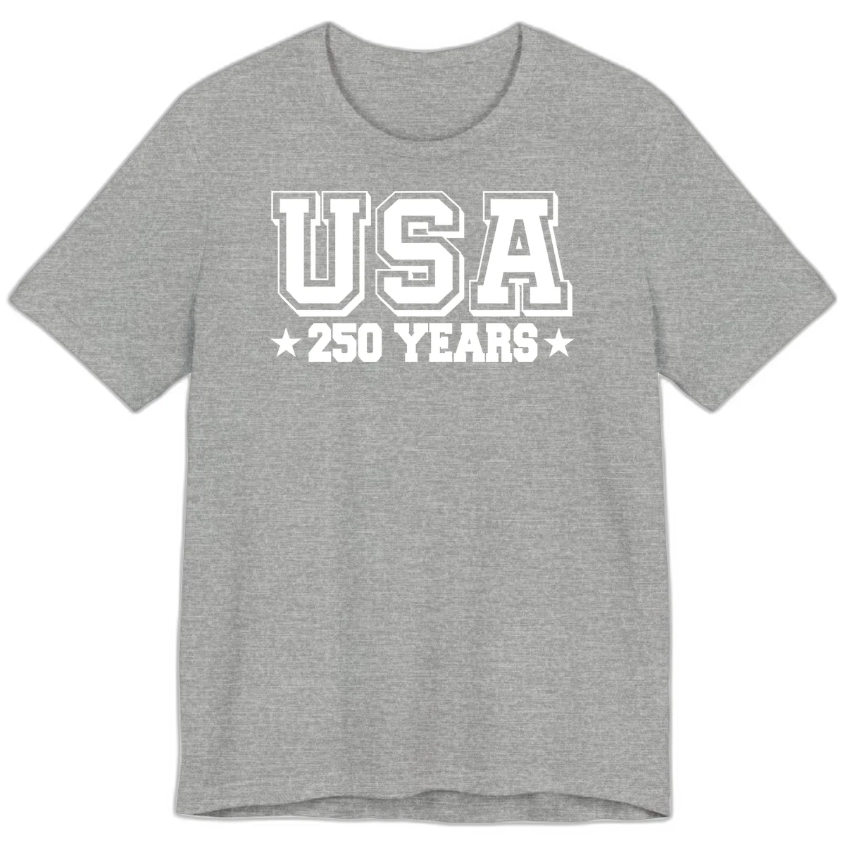 America's 250th Anniversary Commemorative Design Premium T-Shirt in Athletic Heather