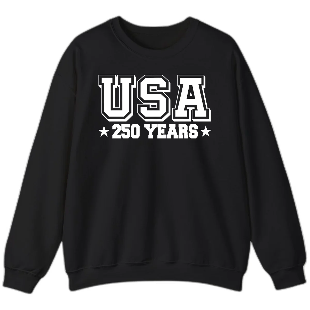 America's 250th Anniversary Commemorative Design Sweatshirt in Black