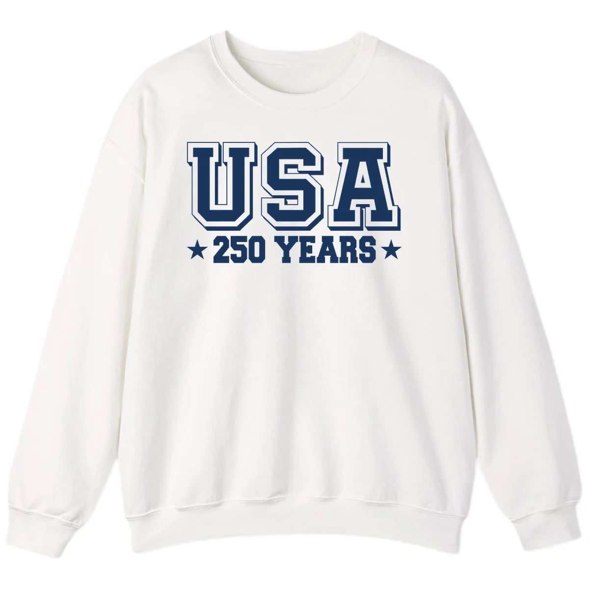 America's 250th Anniversary Commemorative Design Sweatshirt in White