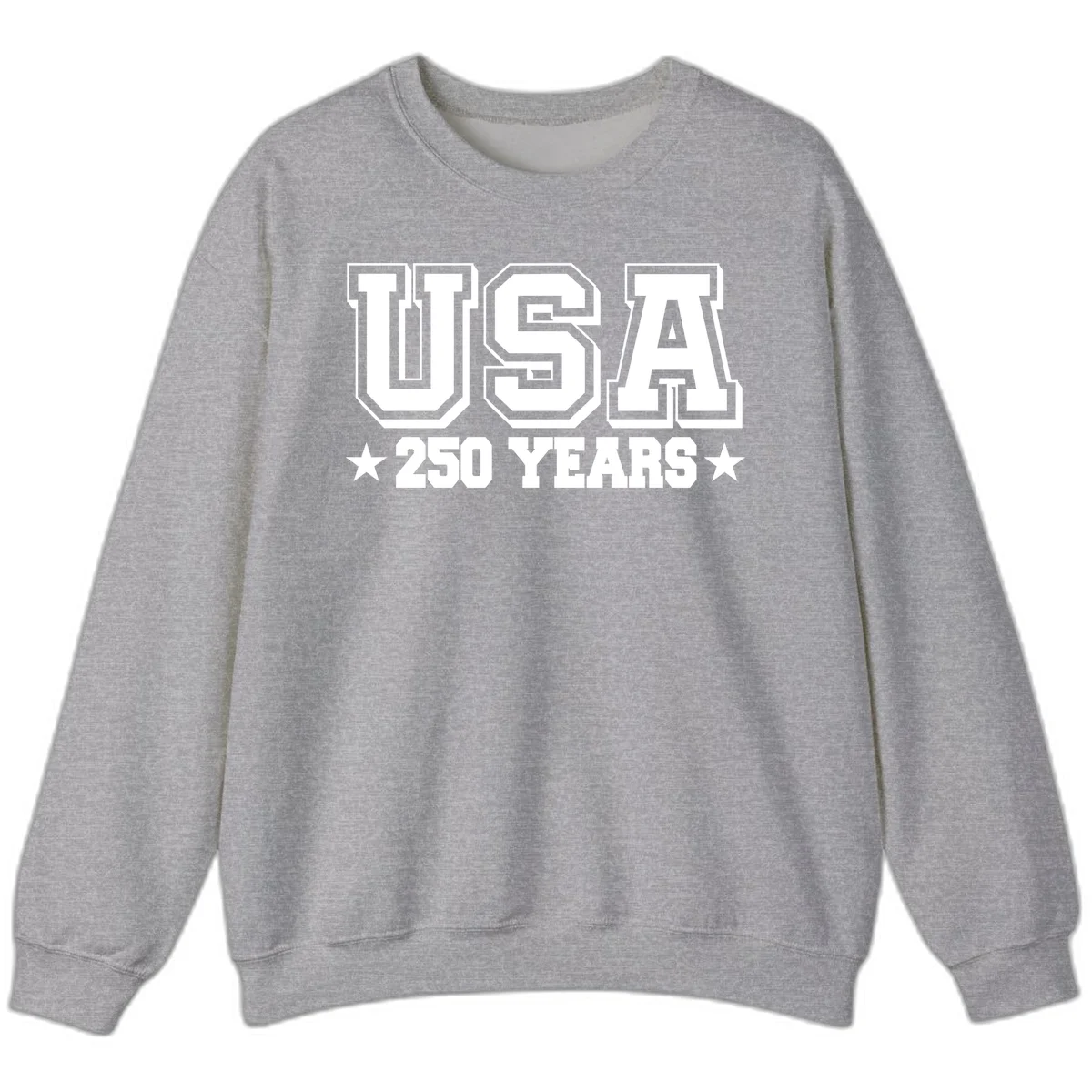 America's 250th Anniversary Commemorative Design Sweatshirt in Sport Grey