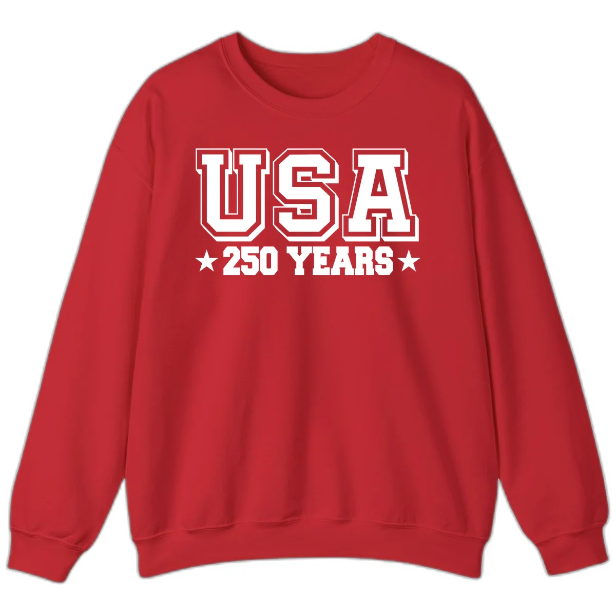 America's 250th Anniversary Commemorative Design Sweatshirt in Red