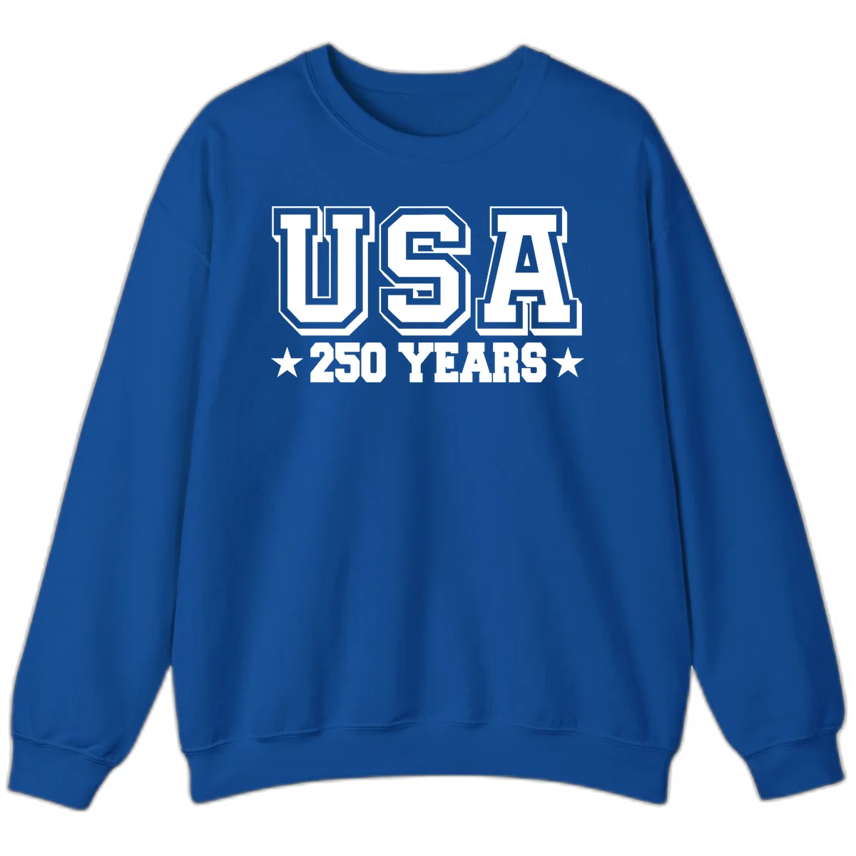 America's 250th Anniversary Commemorative Design Sweatshirt in Royal