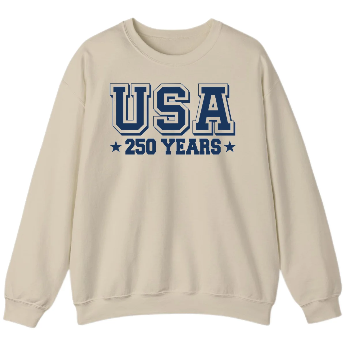 America's 250th Anniversary Commemorative Design Sweatshirt in Sand