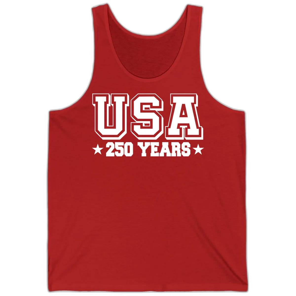 America's 250th Anniversary Commemorative Design Tank in Red