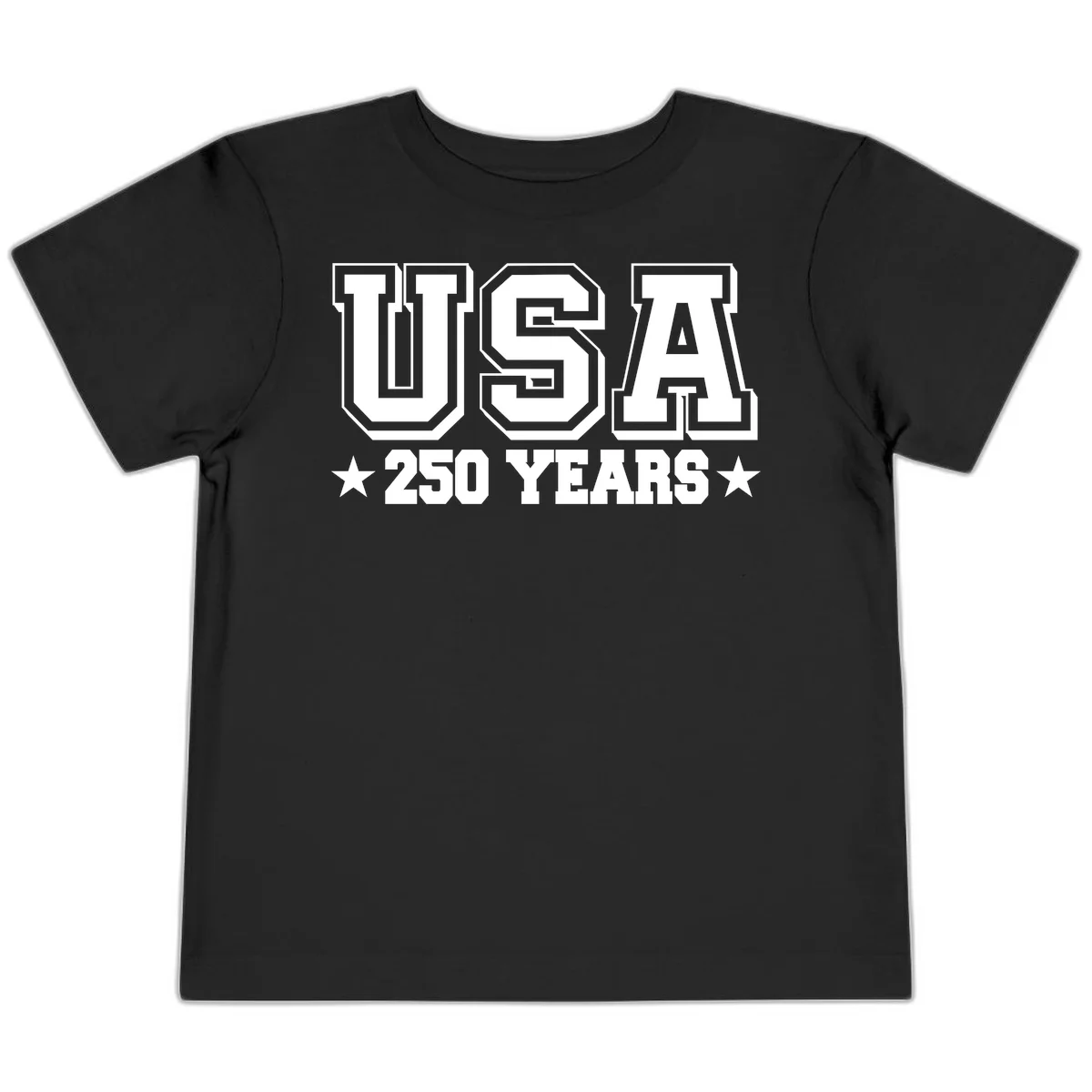 America's 250th Anniversary Commemorative Design Toddler T-Shirt in Black