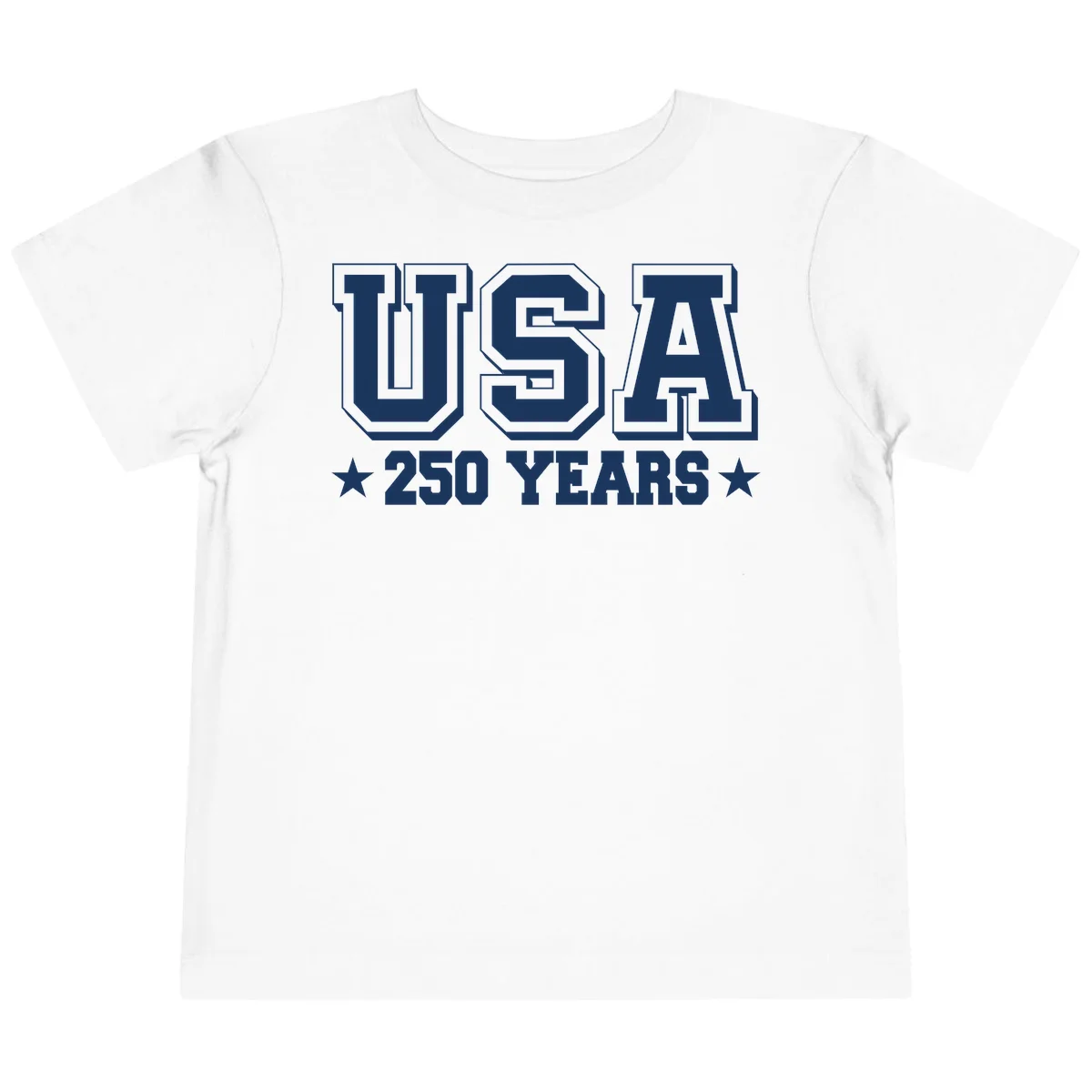 America's 250th Anniversary Commemorative Design Toddler T-Shirt in White