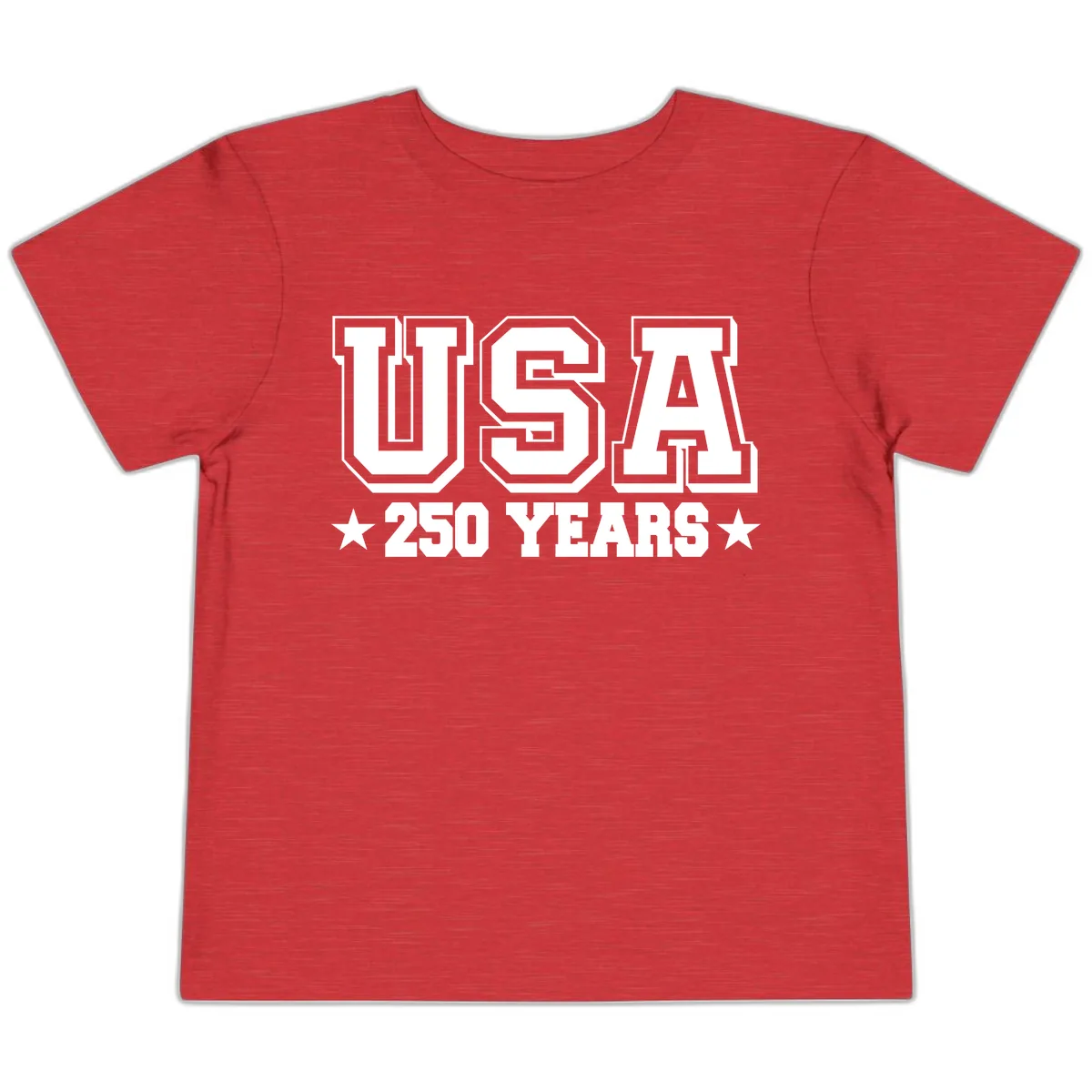 America's 250th Anniversary Commemorative Design Toddler T-Shirt in Heather Red