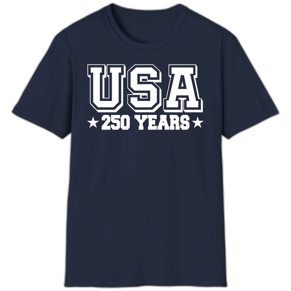 America's 250th Anniversary Commemorative Design T-Shirt in Navy