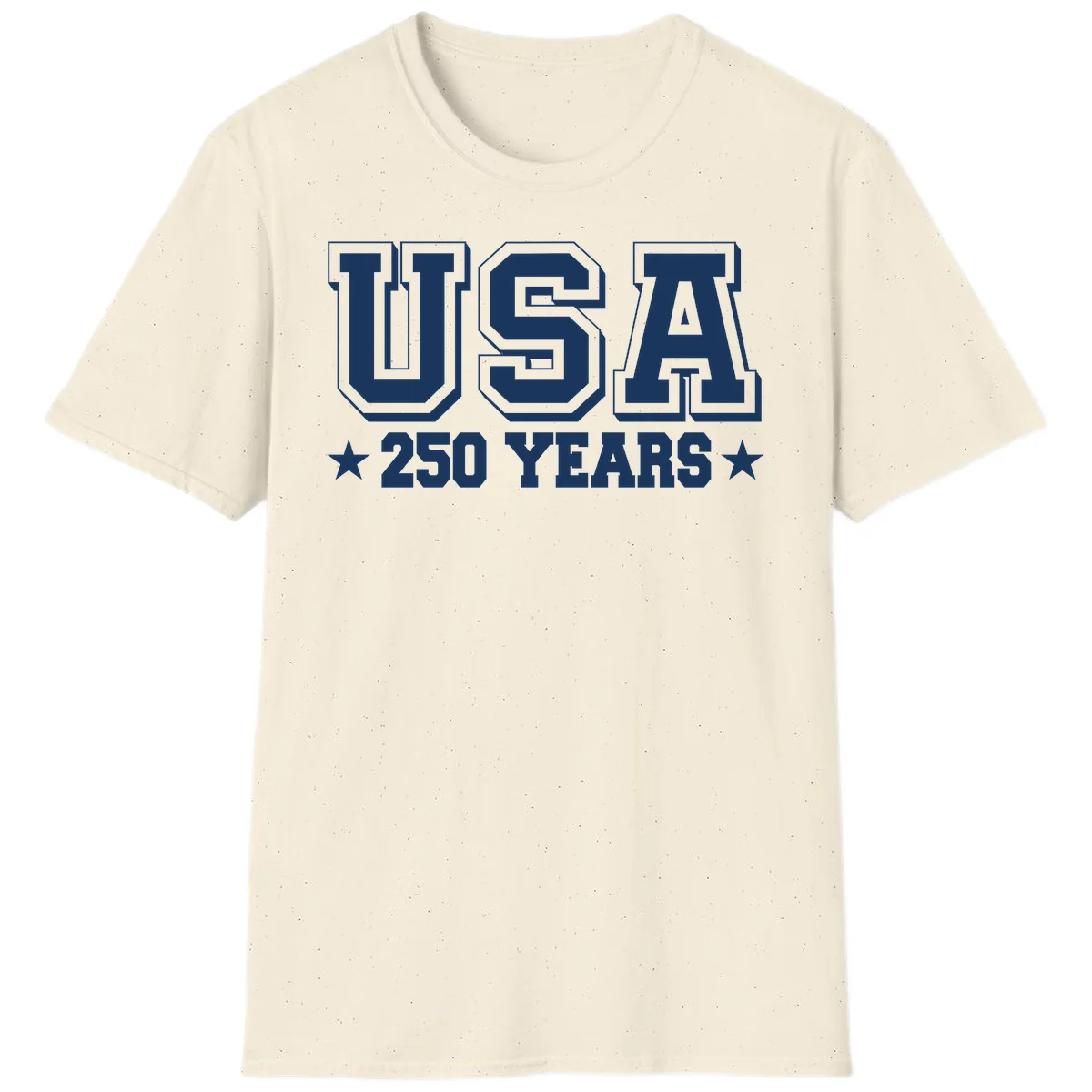 America's 250th Anniversary Commemorative Design T-Shirt in Natural