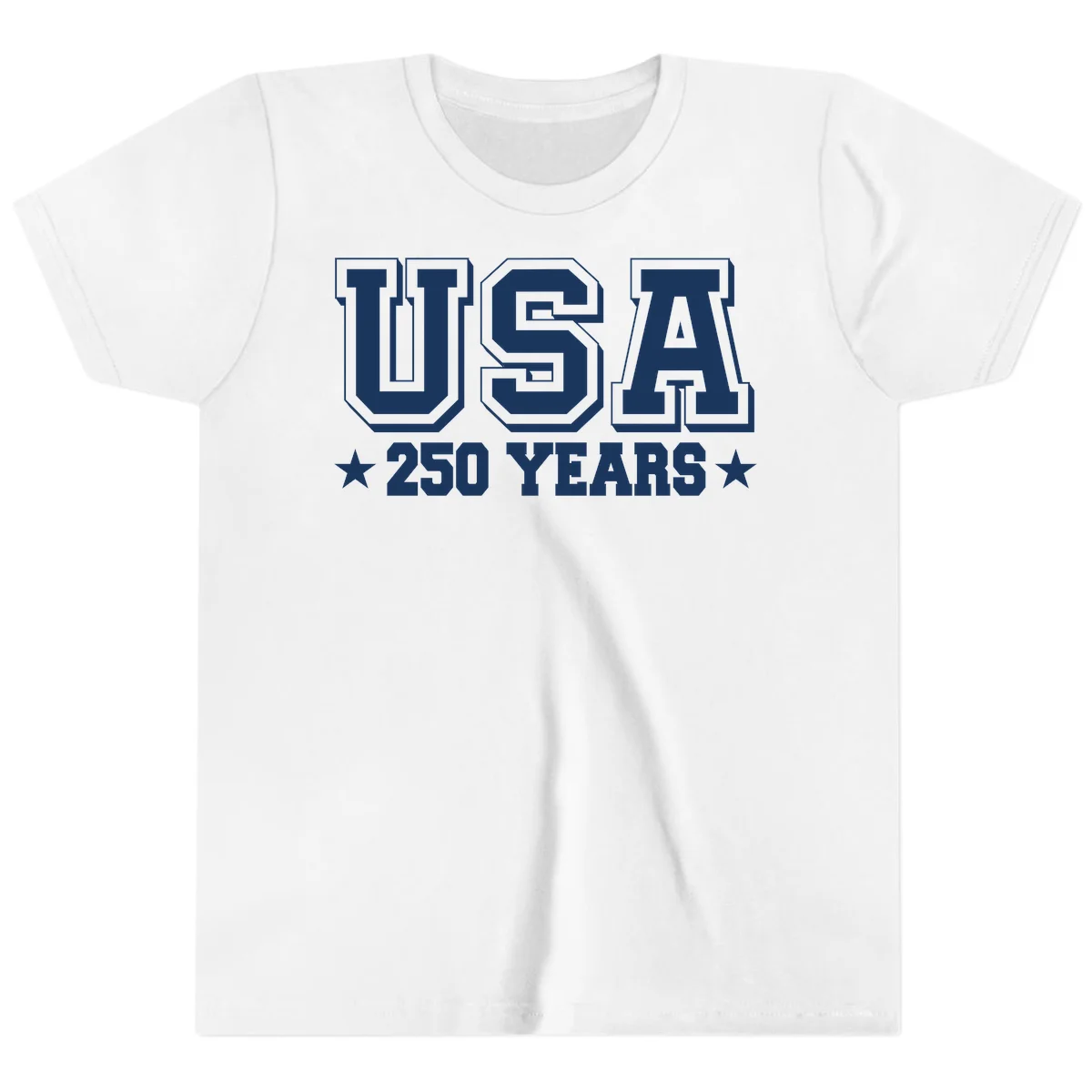America's 250th Anniversary Commemorative Design Youth T-Shirt in White