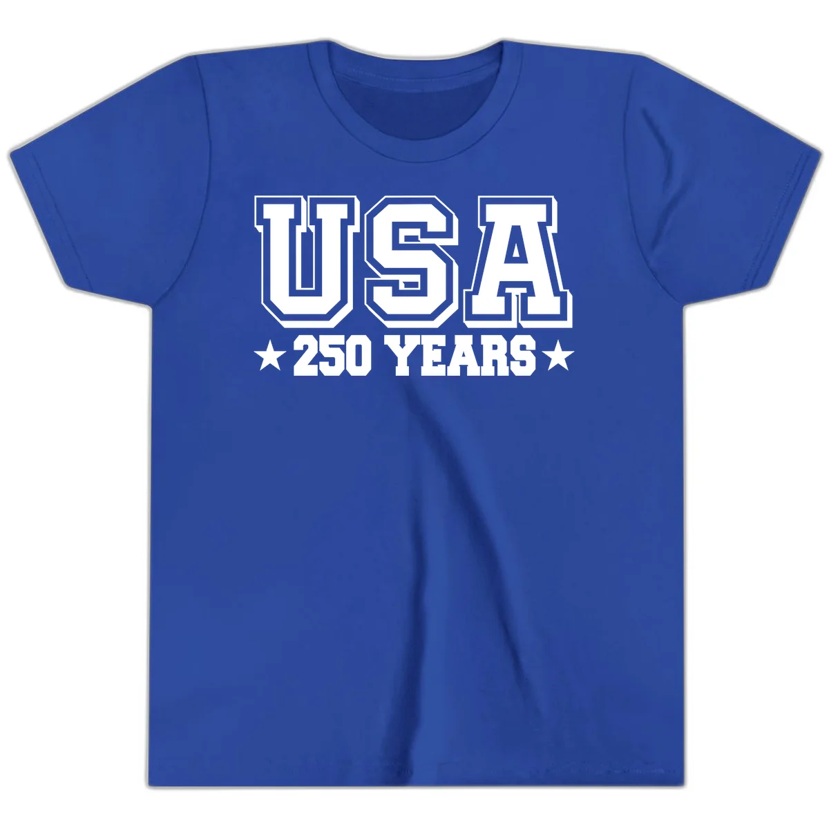 America's 250th Anniversary Commemorative Design Youth T-Shirt in True Royal