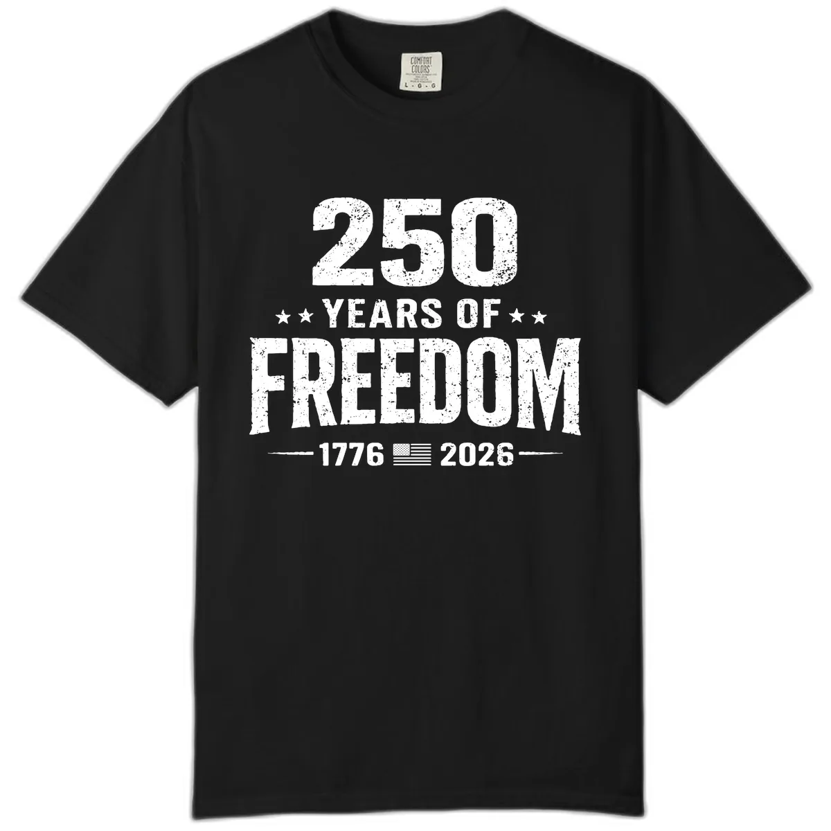 America's 250th Anniversary Freedom Celebration Comfort Color in Black